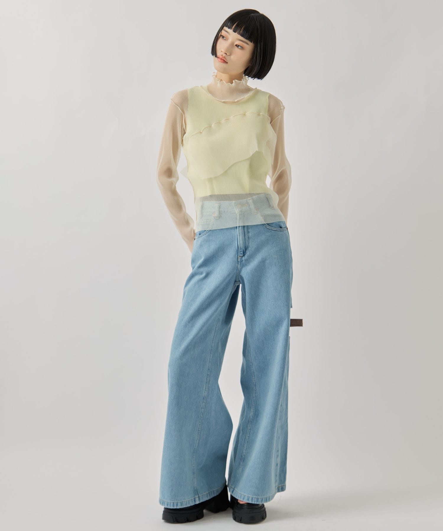 GHOST TODO TOP *LONGSLEEVE HIGHNECK +INNER kotohayokozawa