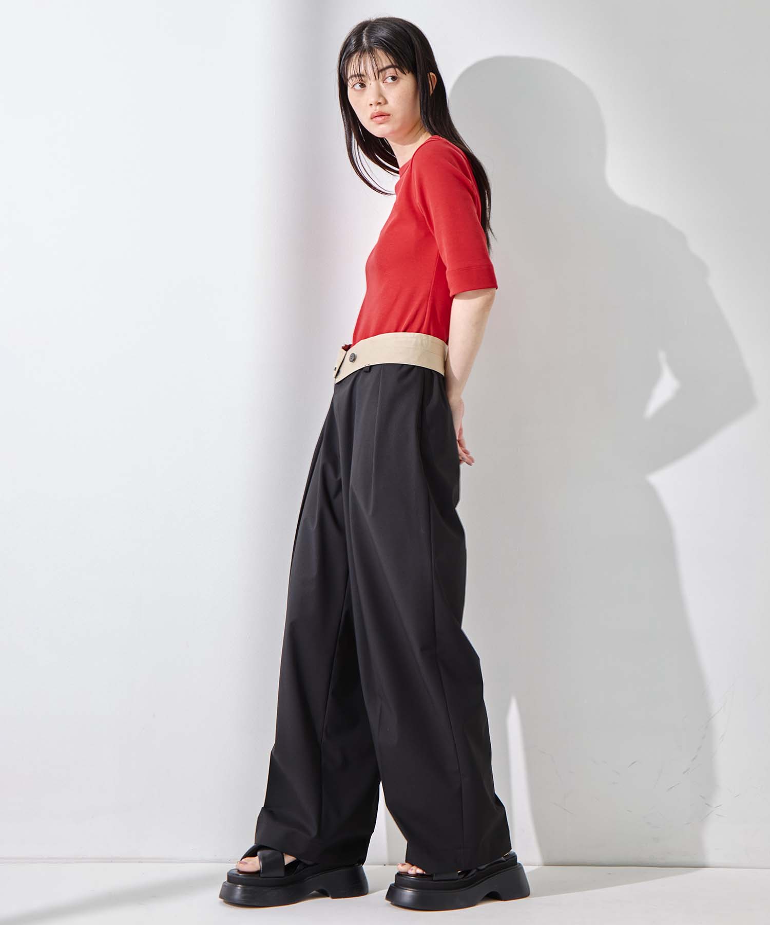 Luxury Cotton Boat Neck Tee 