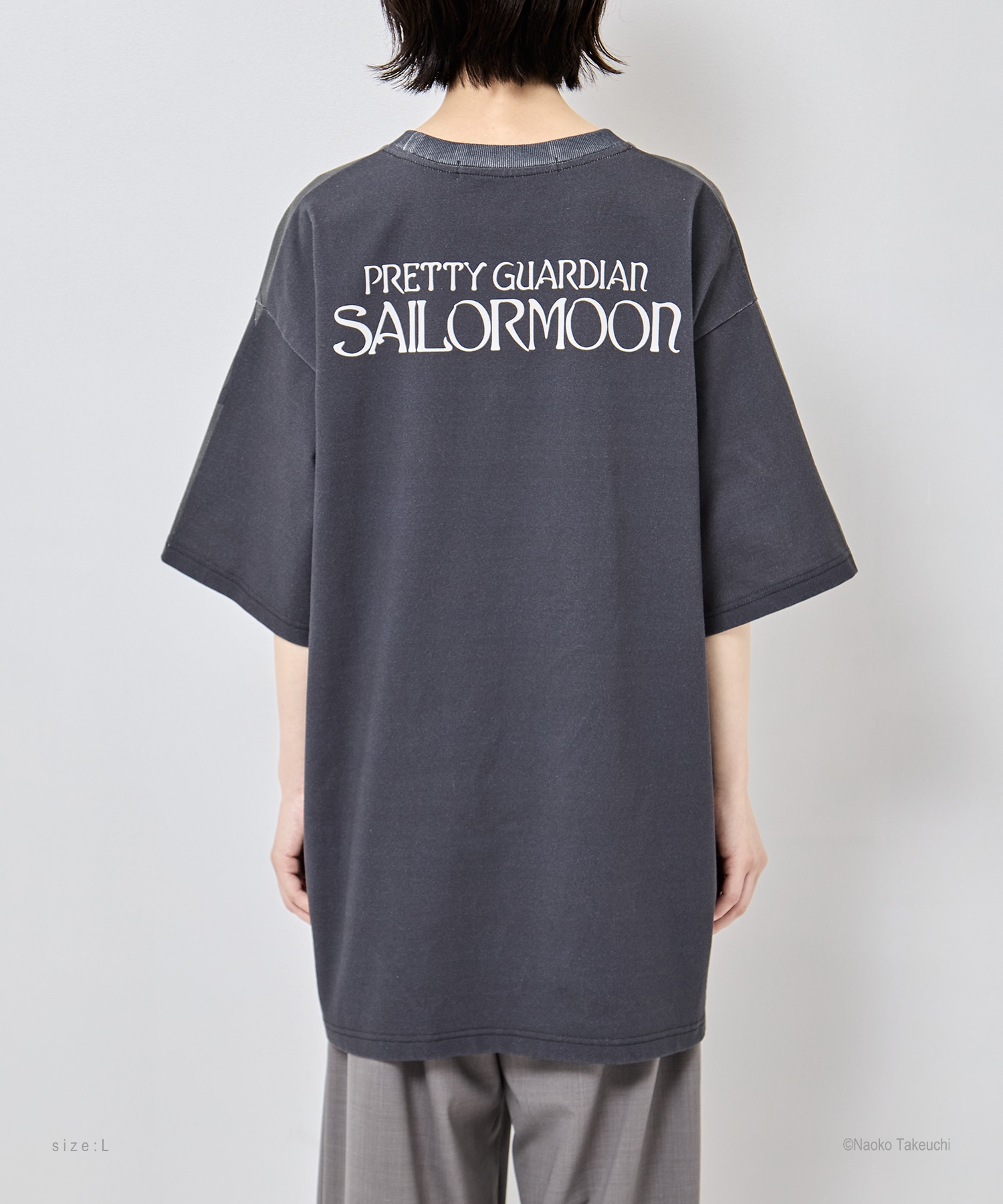 Sailor Moon silhouette bijou T-shirt　L tanakadaisuke