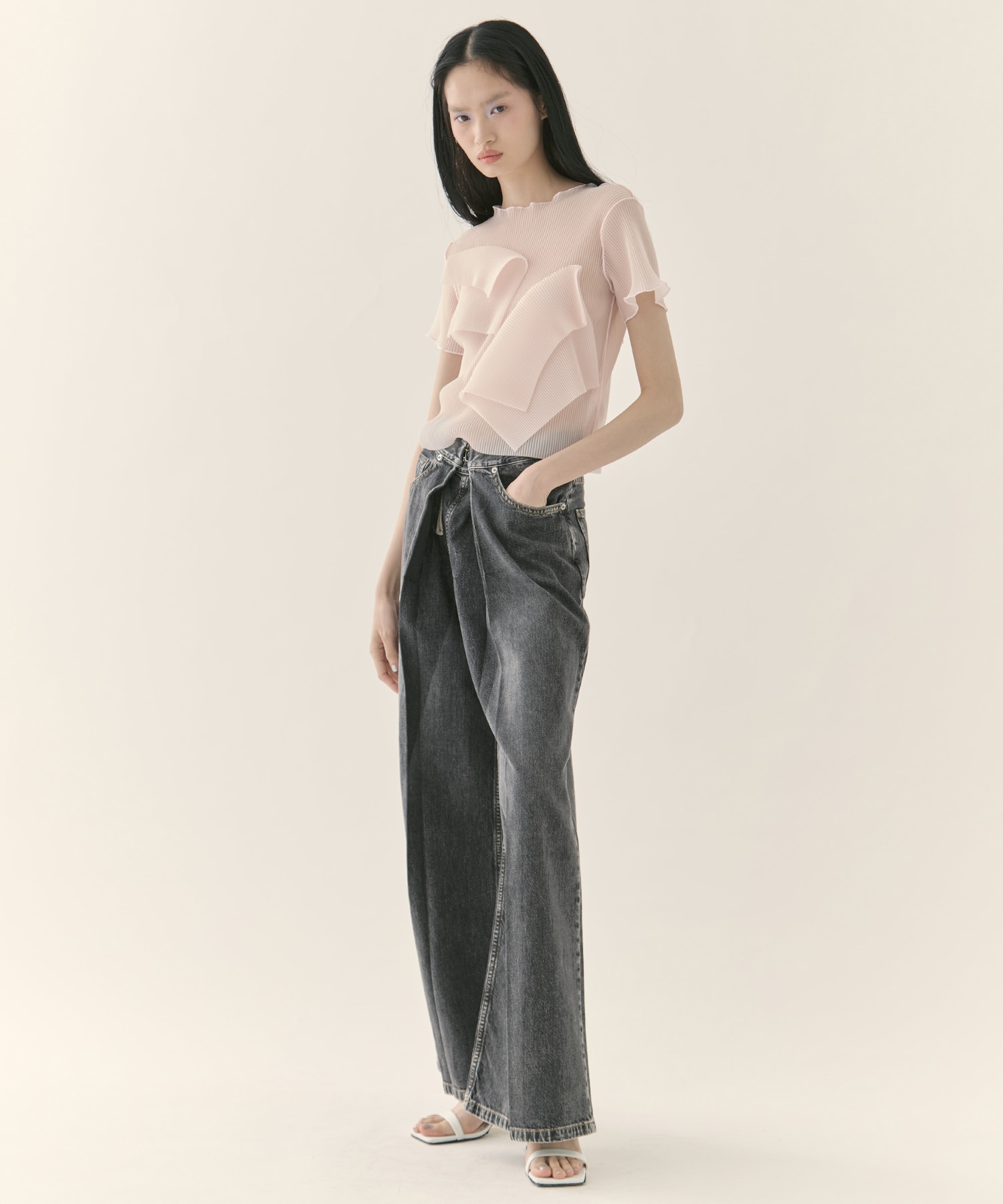 別注 SHEER SHORT SLEEVE TOP kotohayokozawa