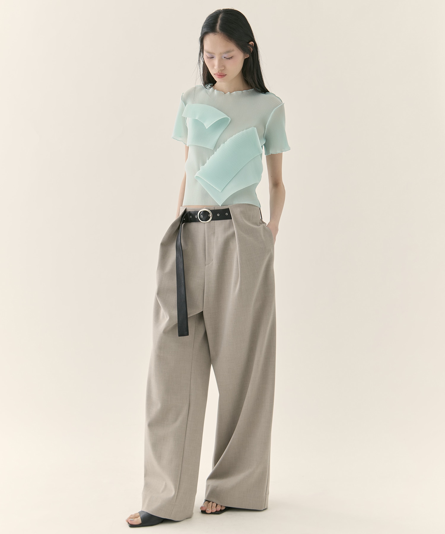 別注 SHEER SHORT SLEEVE TOP kotohayokozawa