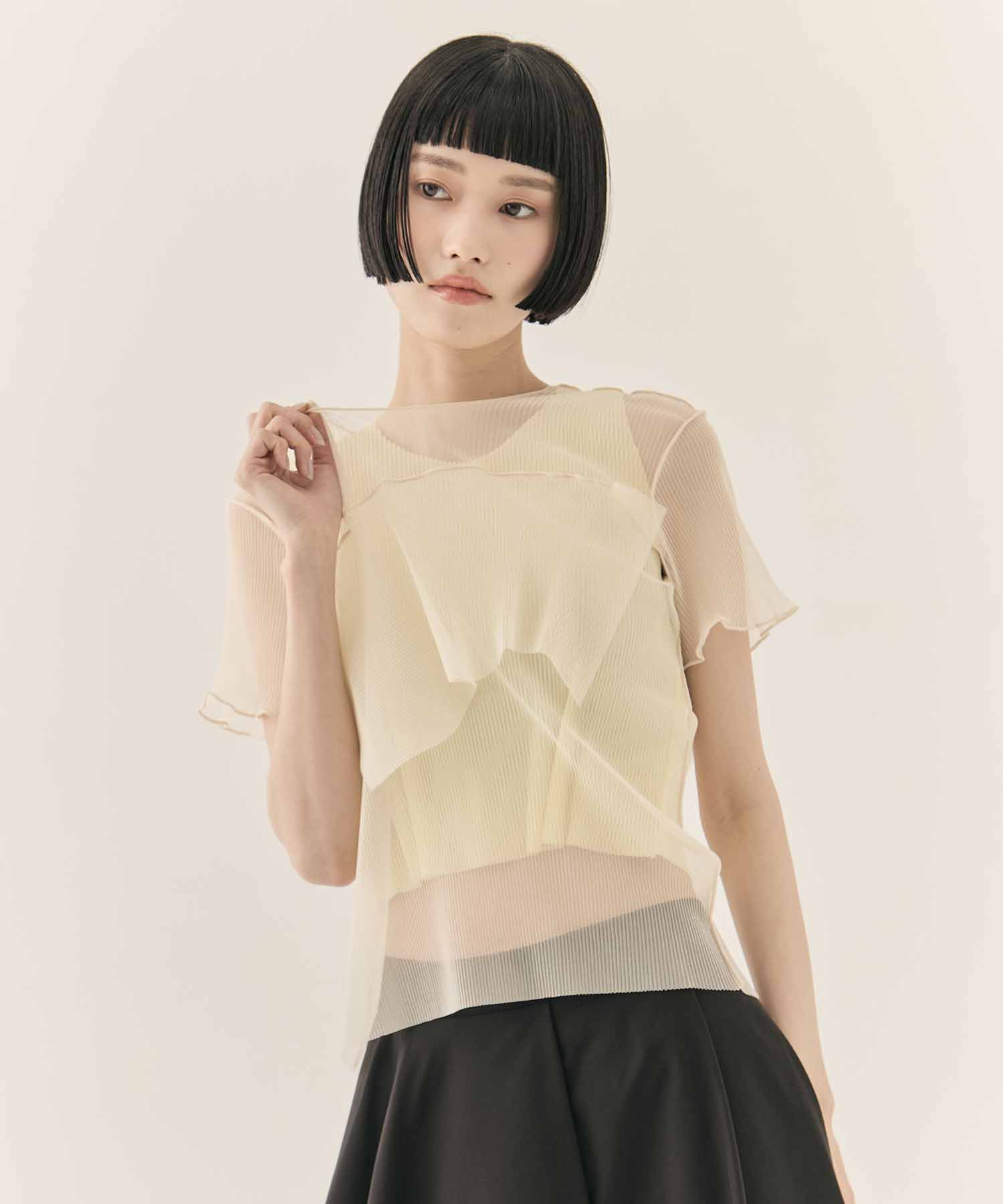 GHOST TODO TOP SHORT SLEEVE +INNER kotohayokozawa