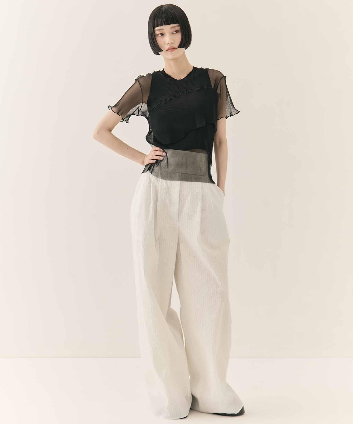 GHOST TODO TOP SHORT SLEEVE +INNER kotohayokozawa