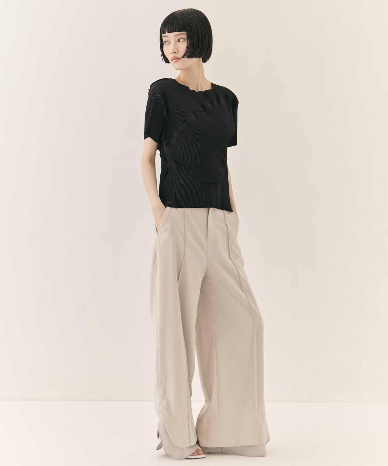 TODO WAVE TOP SHORT SLEEVE kotohayokozawa