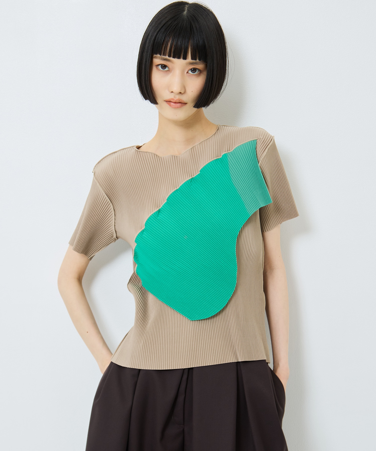 TODO WAVE TOP SHORT SLEEVE kotohayokozawa