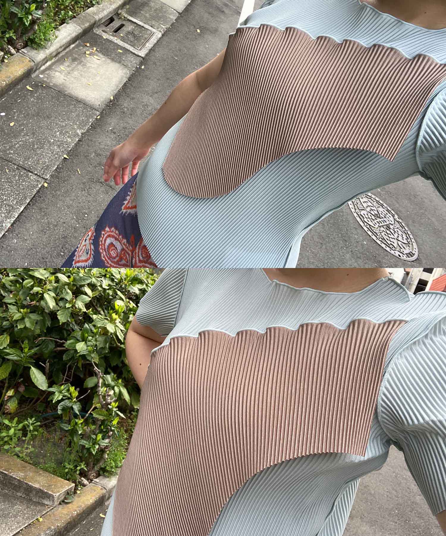 TODO WAVE TOP SHORT SLEEVE kotohayokozawa