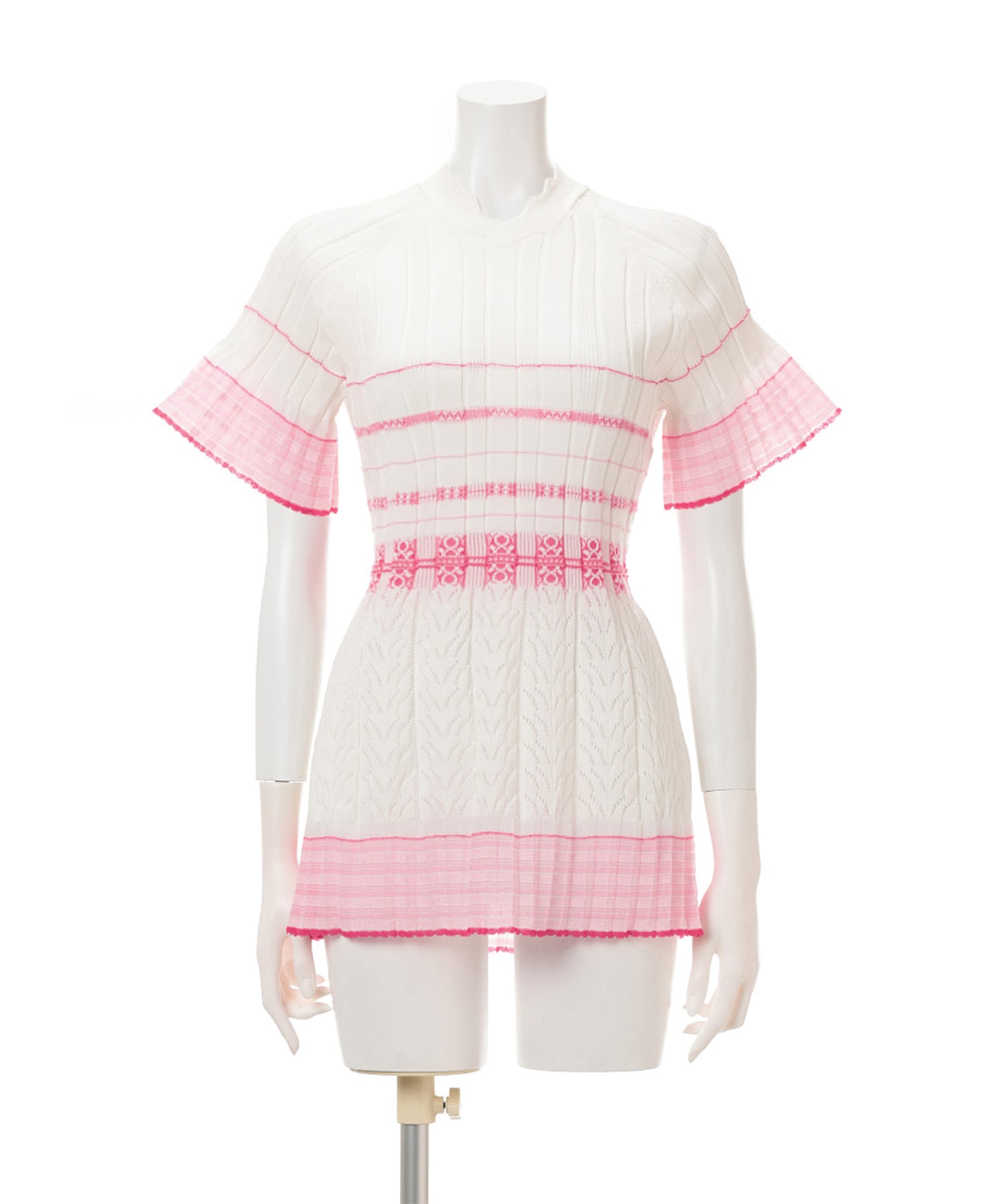 Lamp Shaped Knit Top Mame Kurogouchi