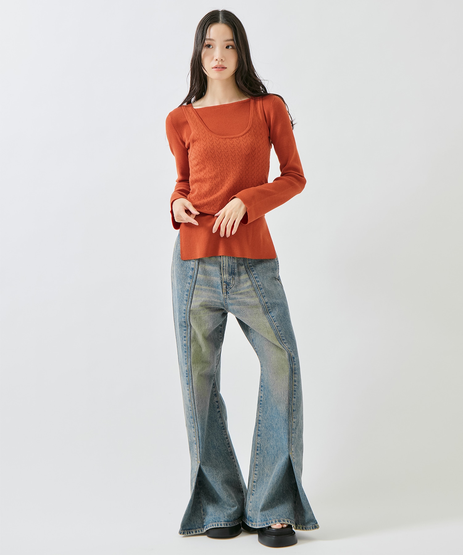 HEART TANK KHEART TANK KNIT SET AMERI