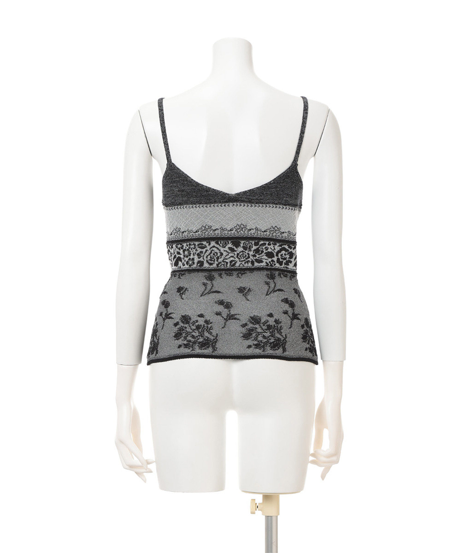 Floral Jacquard Knit Camisole Top Mame Kurogouchi