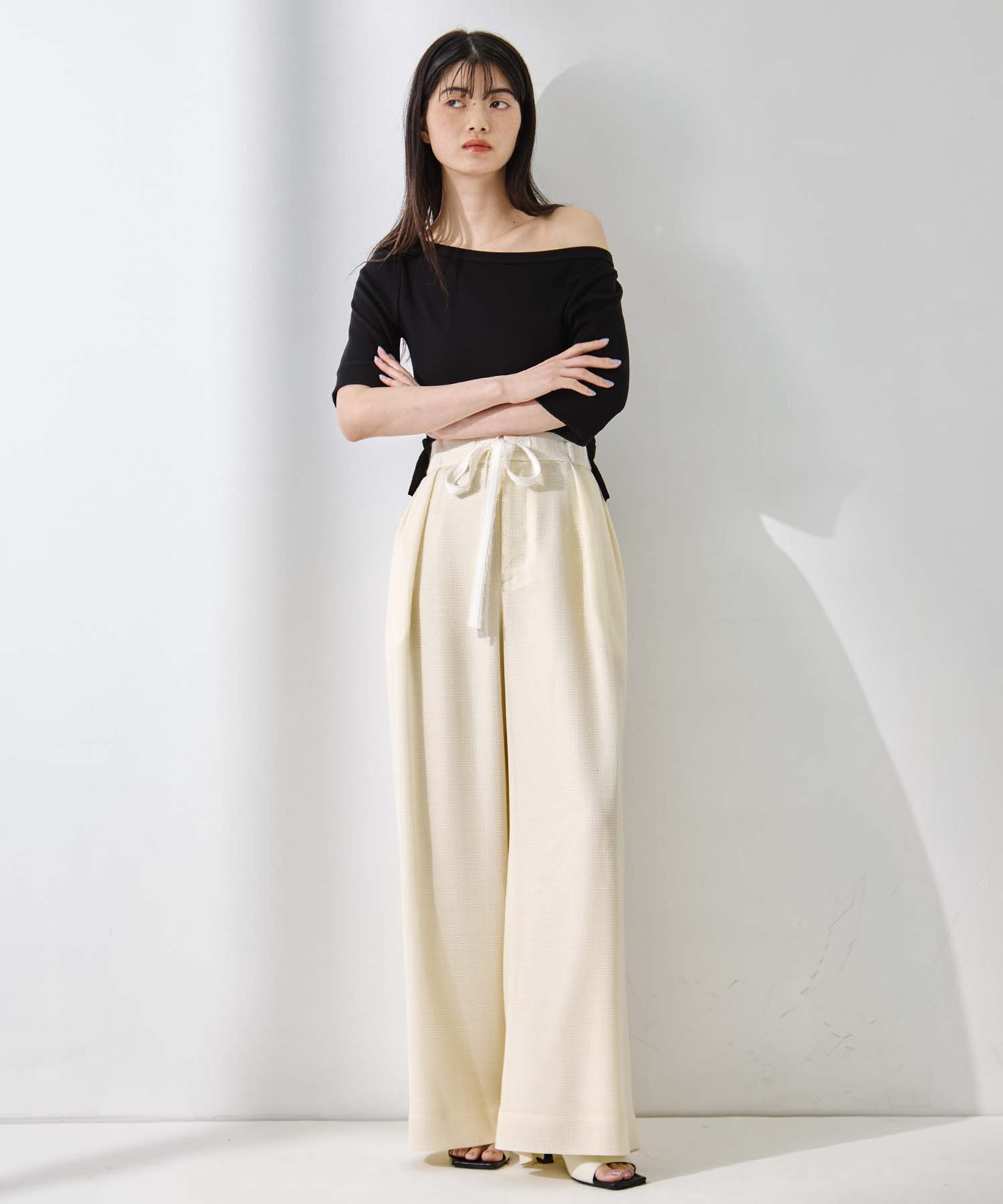 Washable Mesh Relax Trousers STUDIOUS