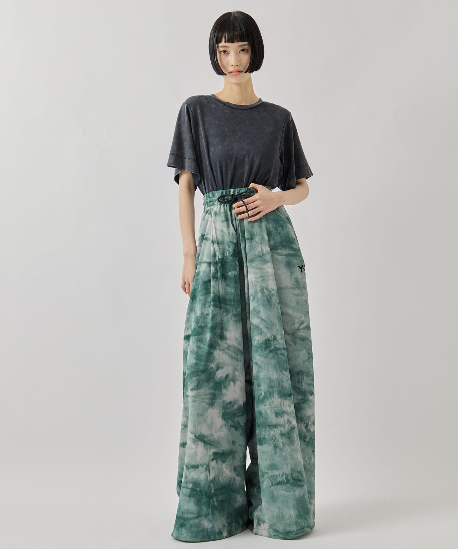 Y3-S26-0000-188/U_RE AOP WIDE PNT MULTCO(GRNカラーPT) Y-3