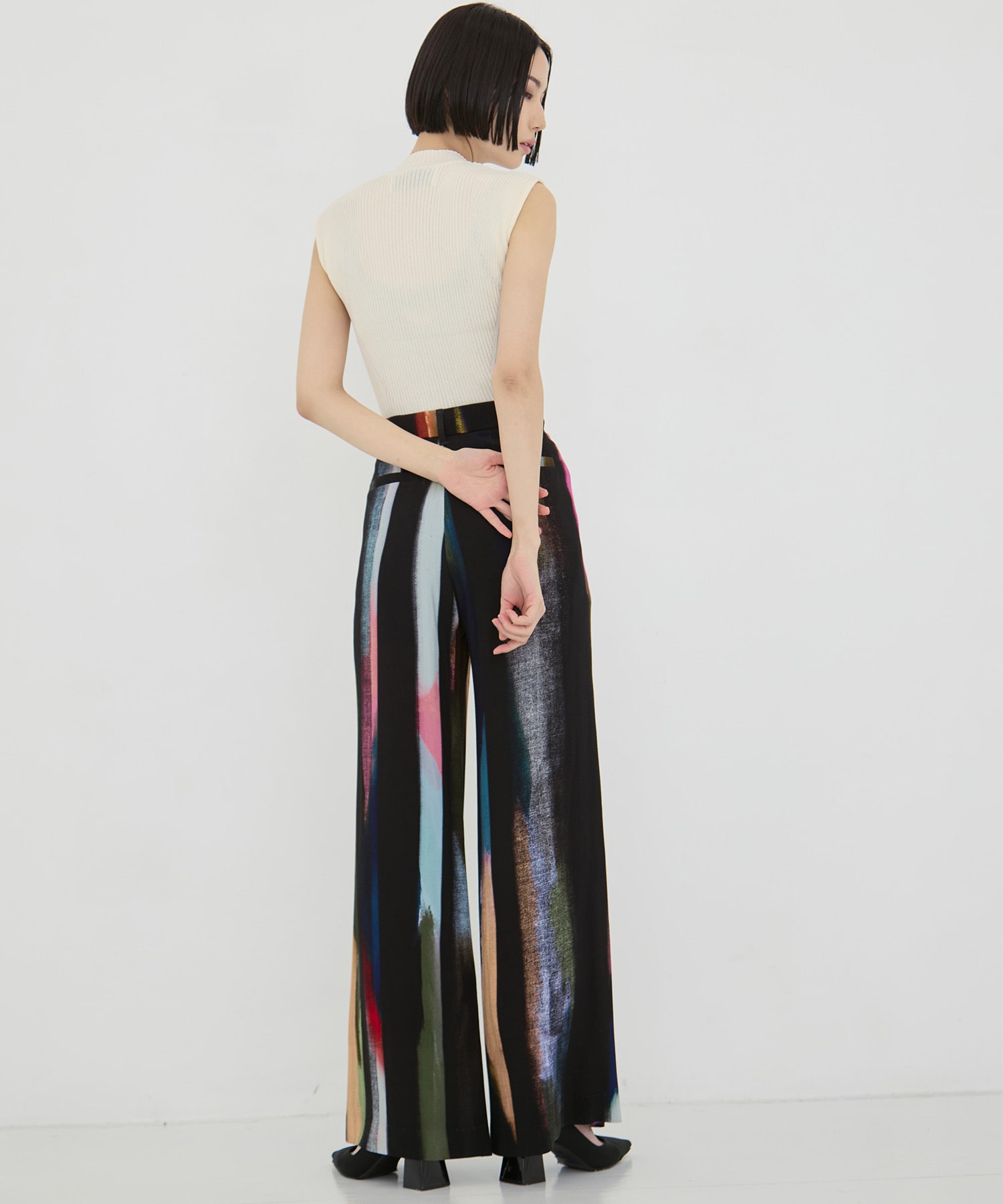 Empty stripe pants AKIRANAKA