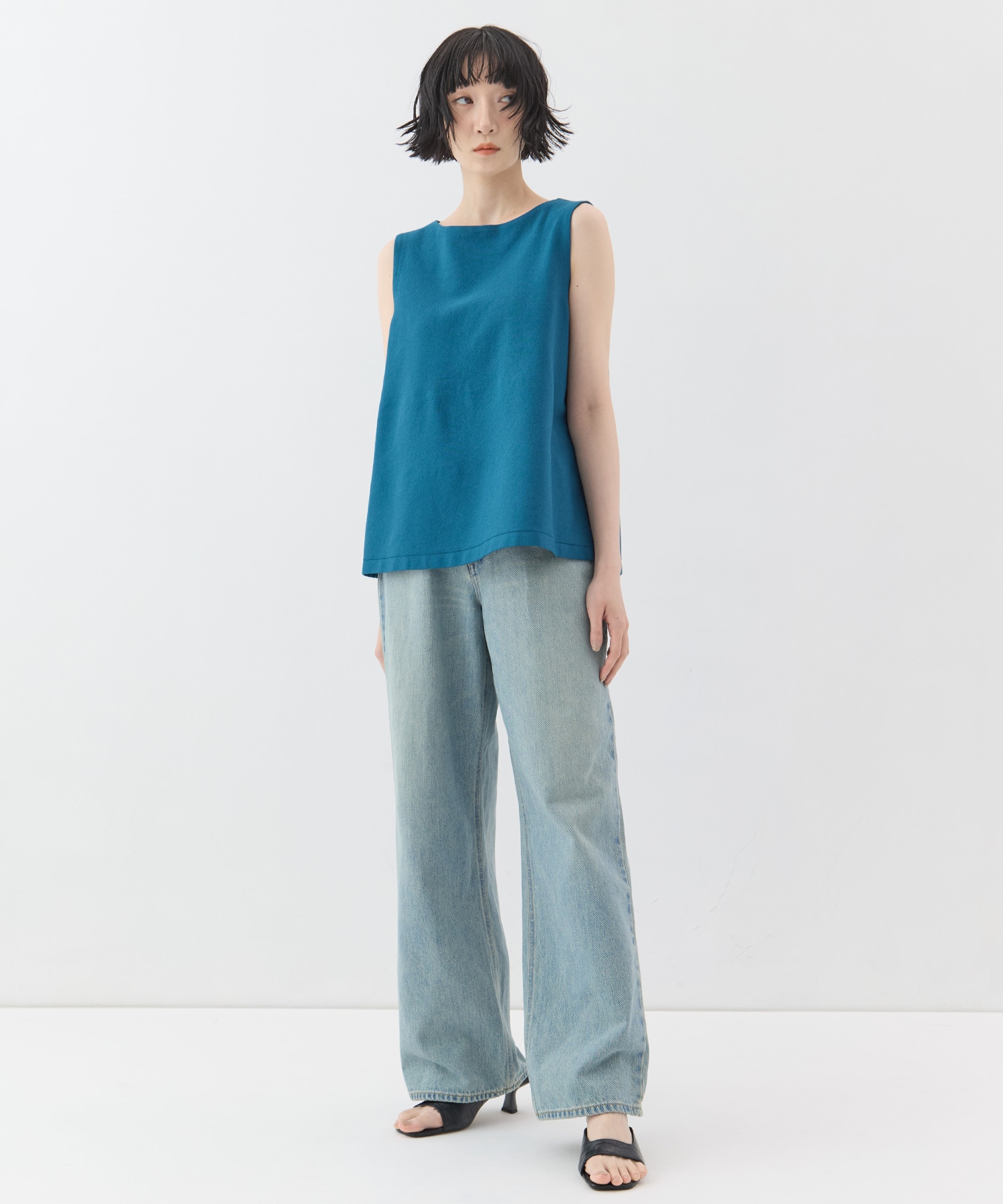 DOUBLE WAIST DENIM PANTS STUDIOUS