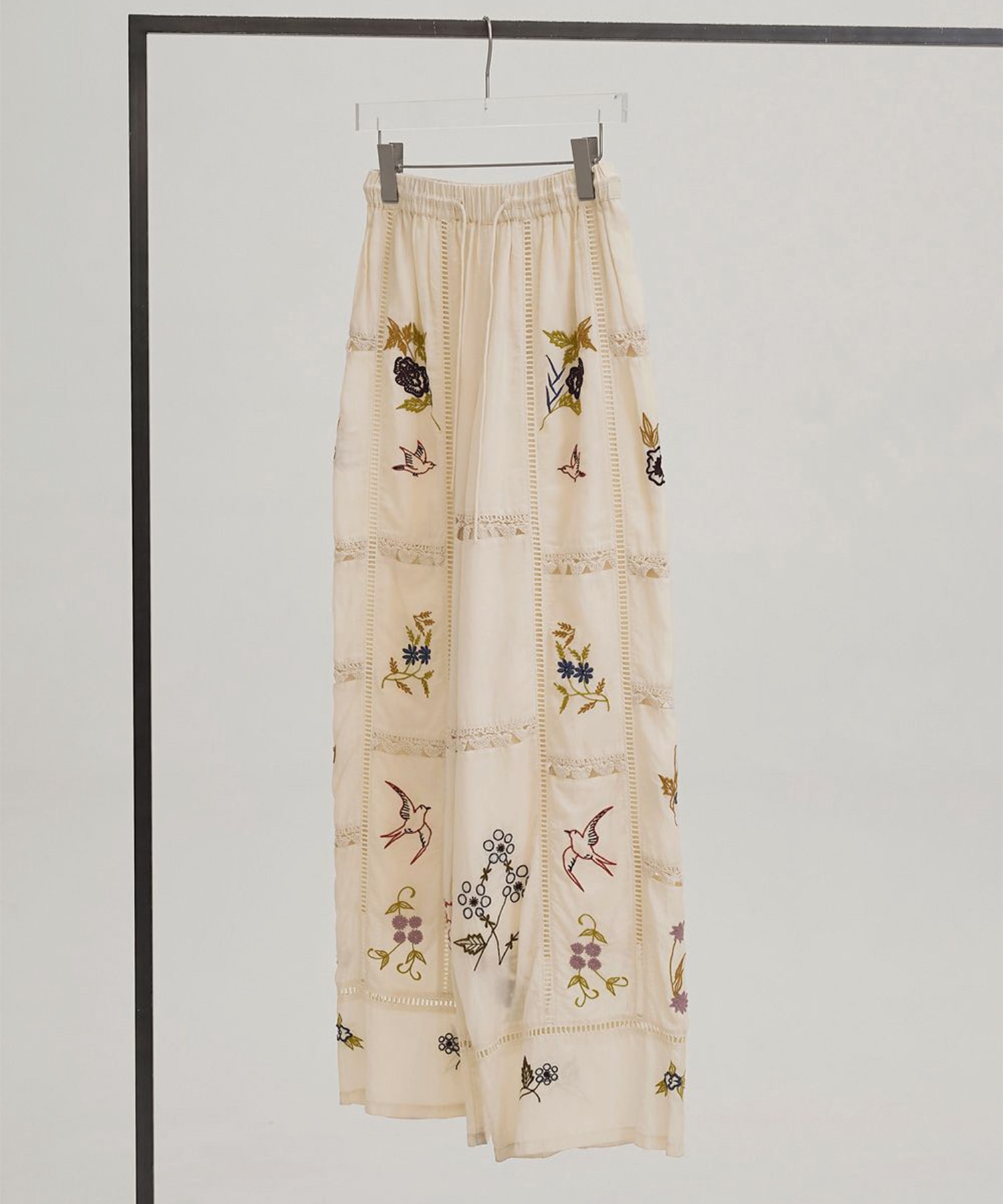 Embroidery Patchwork Trousers TODAYFUL