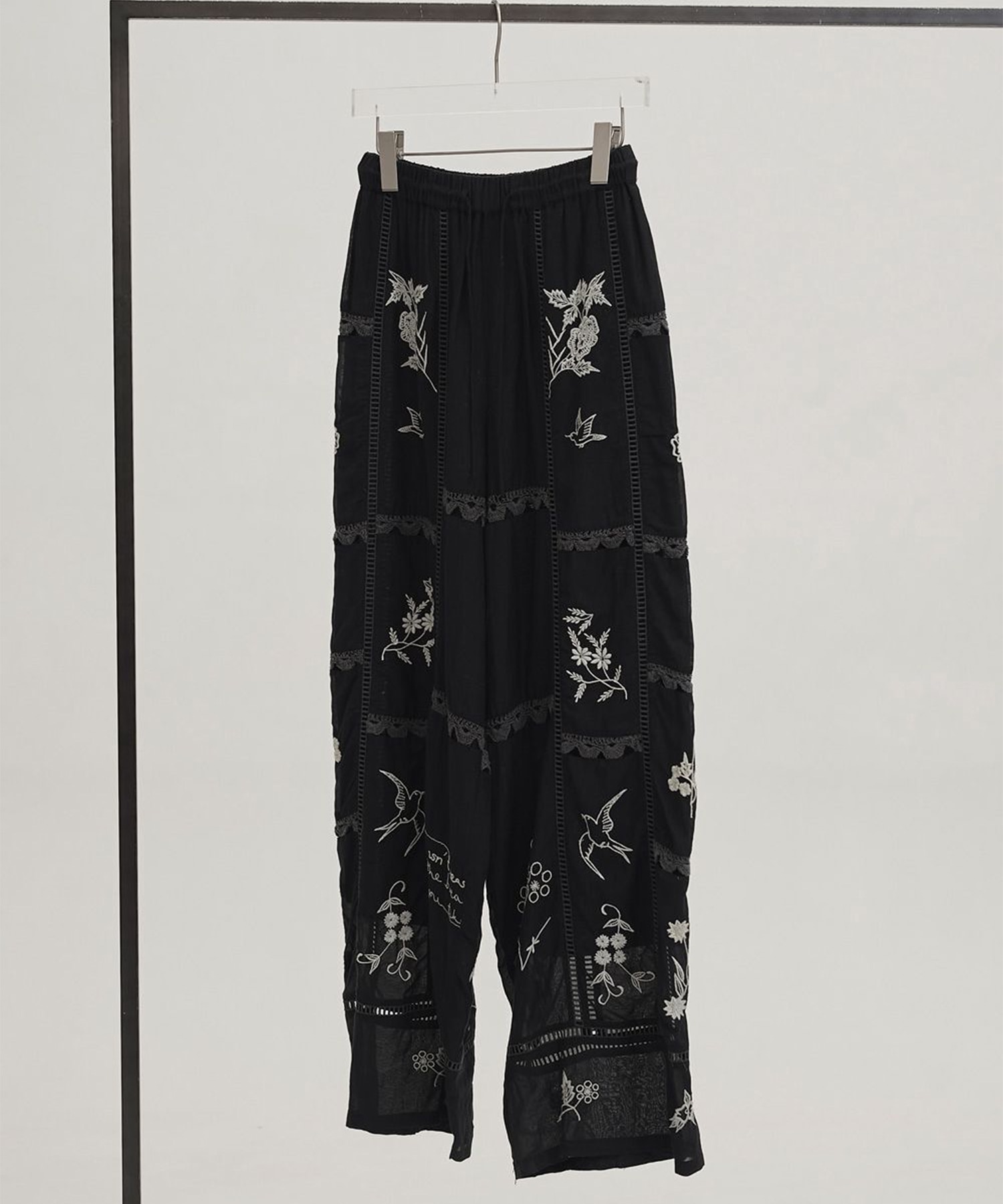 Embroidery Patchwork Trousers TODAYFUL