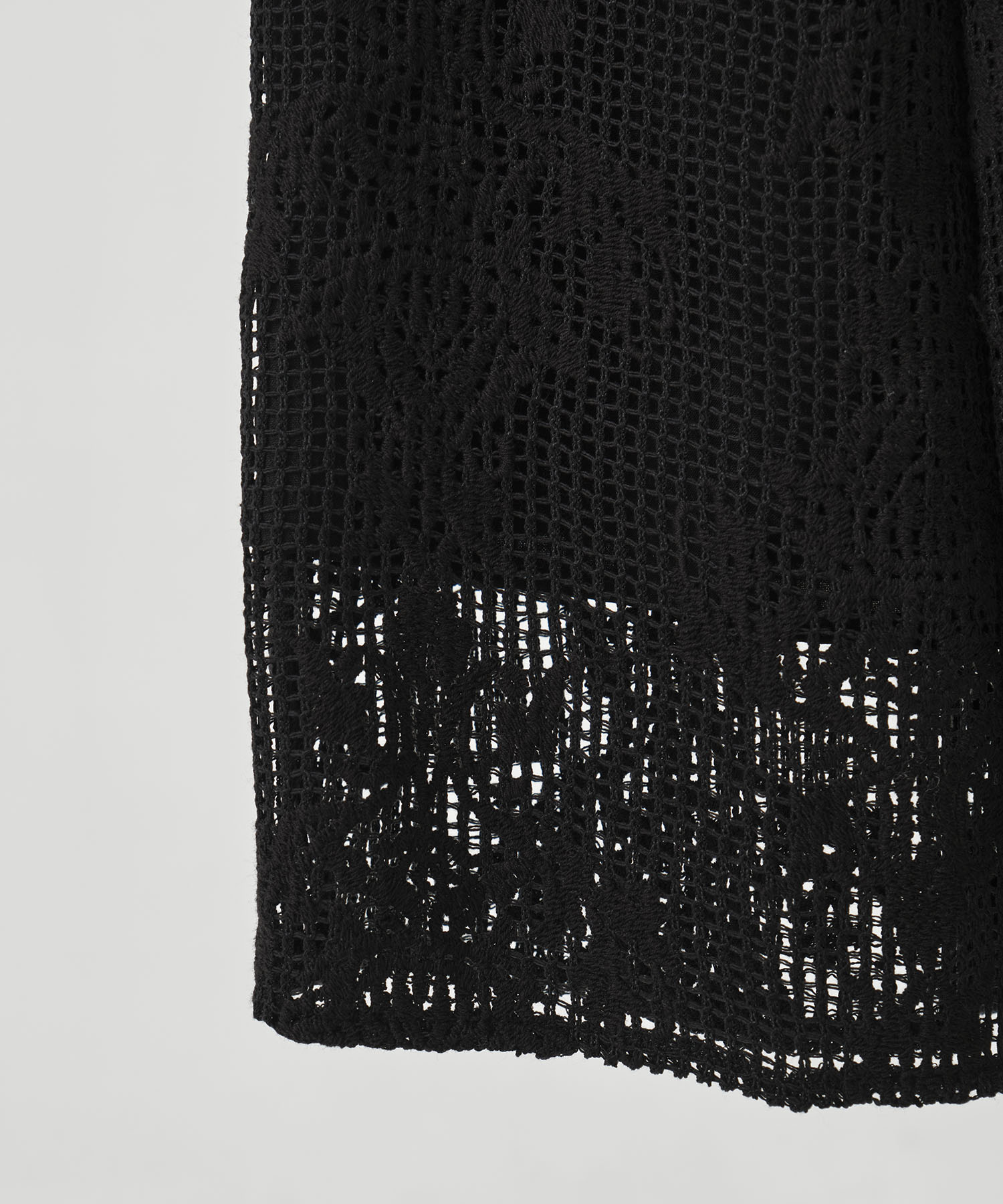 MESH DAMASK EMBROIDERY PANTS AMERI