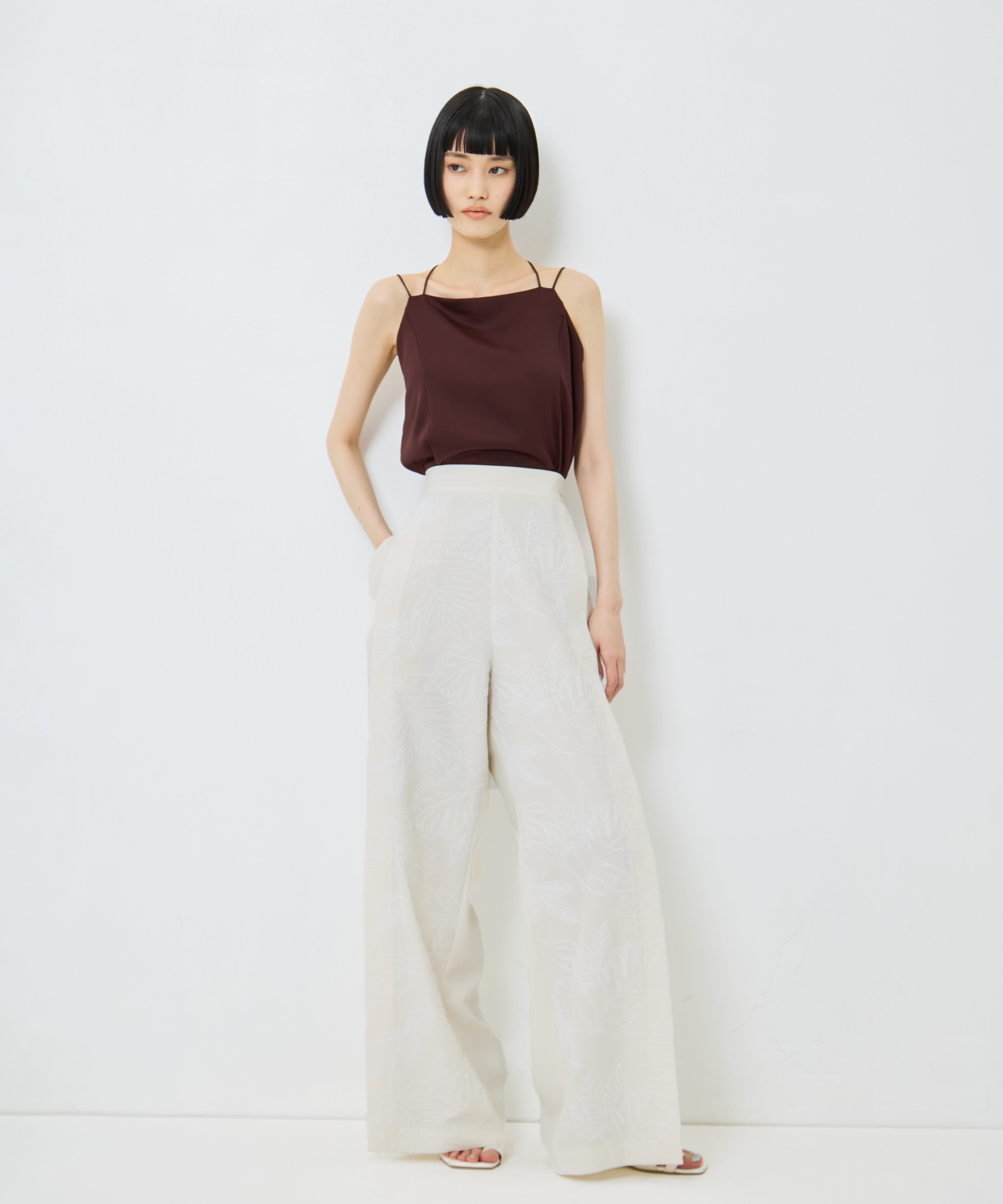 別注 FLOWER LACE POCKET PANTS UJOH