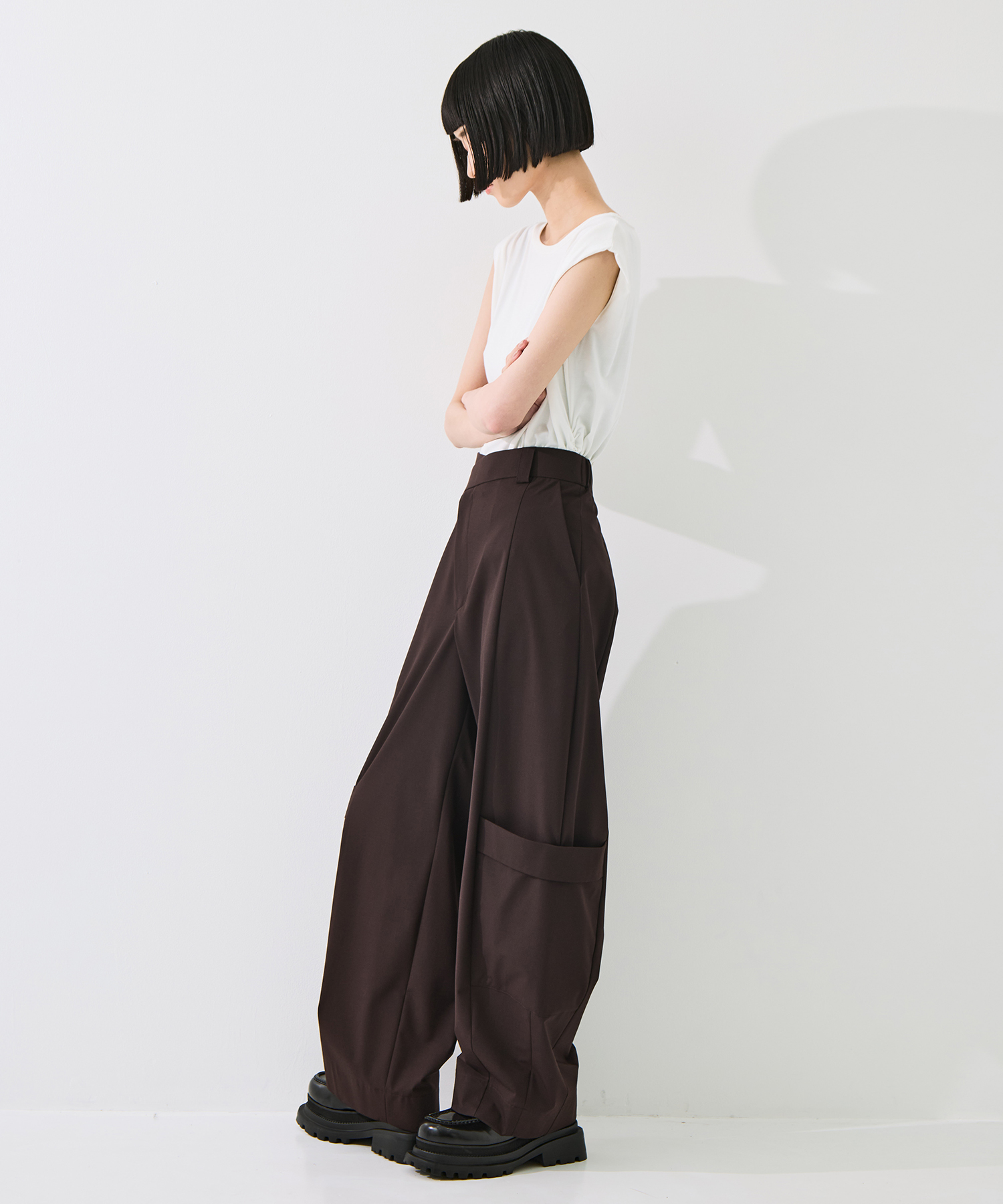 Soft Barrel Leg Flap Cargo Trousers STUDIOUS