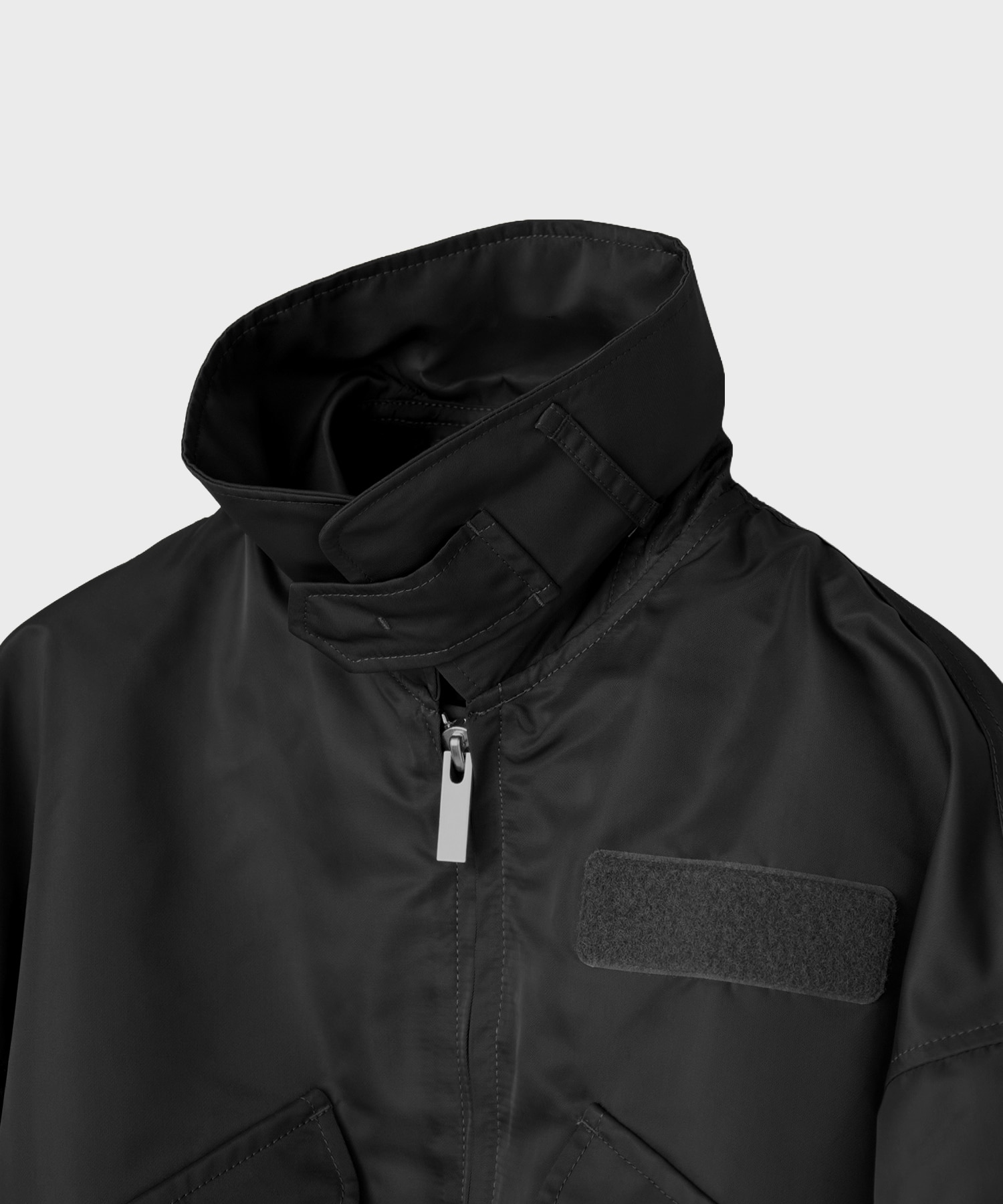 Nylon Twill 3D Embroidery Flight Jacket Mame Kurogouchi