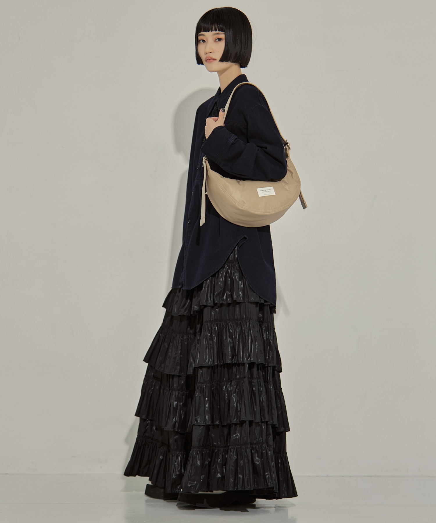 別注nylon moon shoulder bag beautiful people