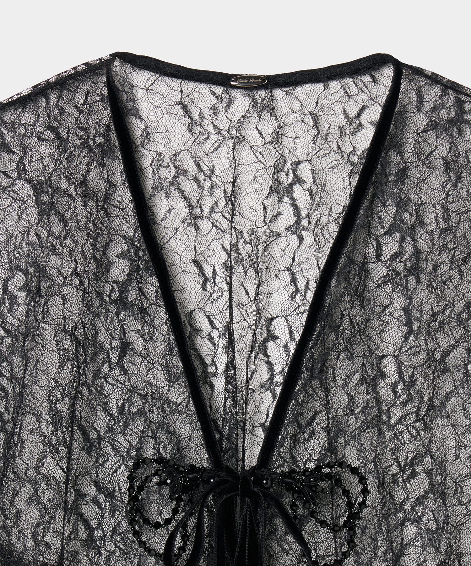 flower lace velvet ribbon cape tanakadaisuke