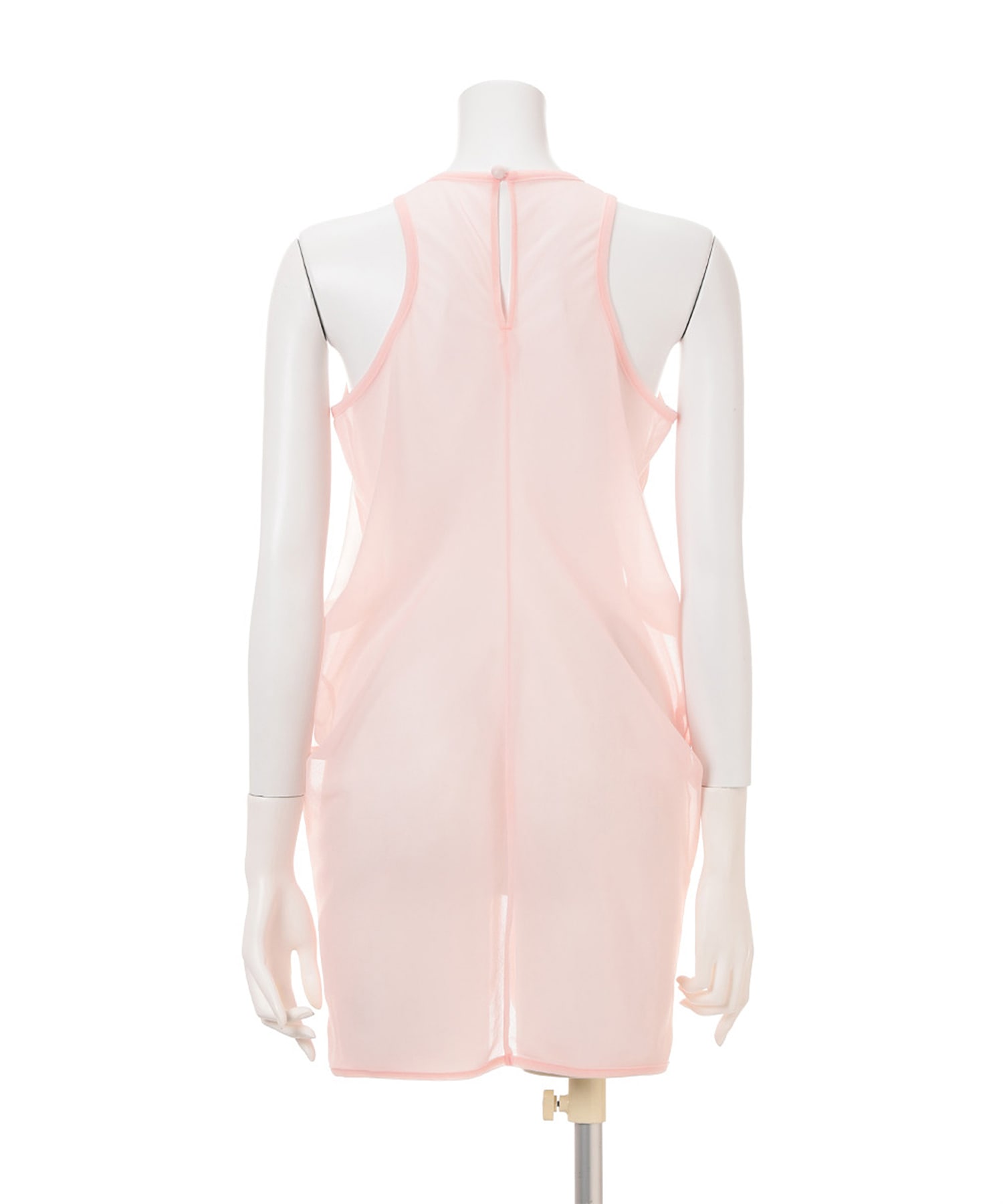 Draped Jersey Sheer Sleeveless Top Mame Kurogouchi