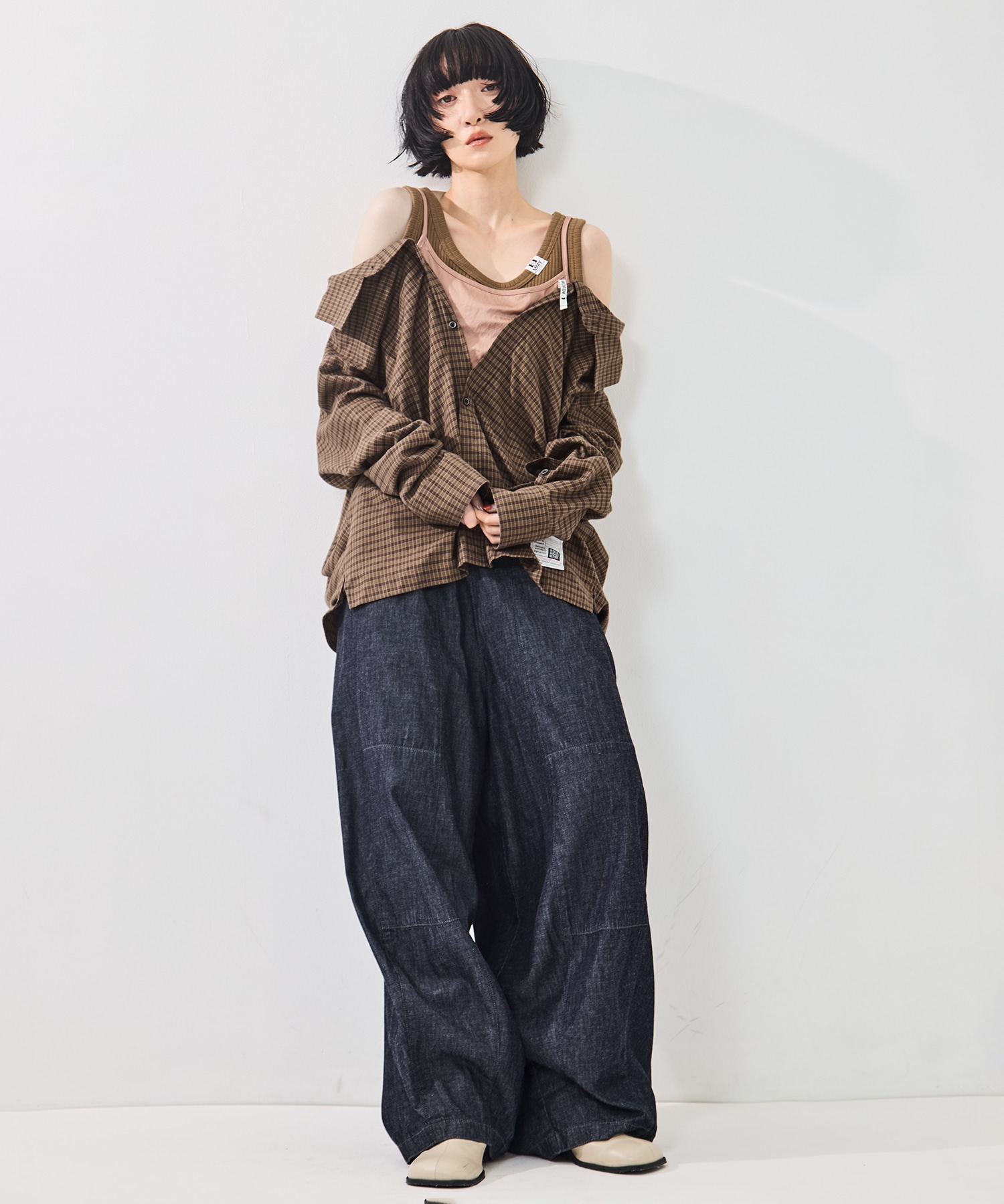 LAYERED STRIPE SHIRTS Maison MIHARA YASUHIRO