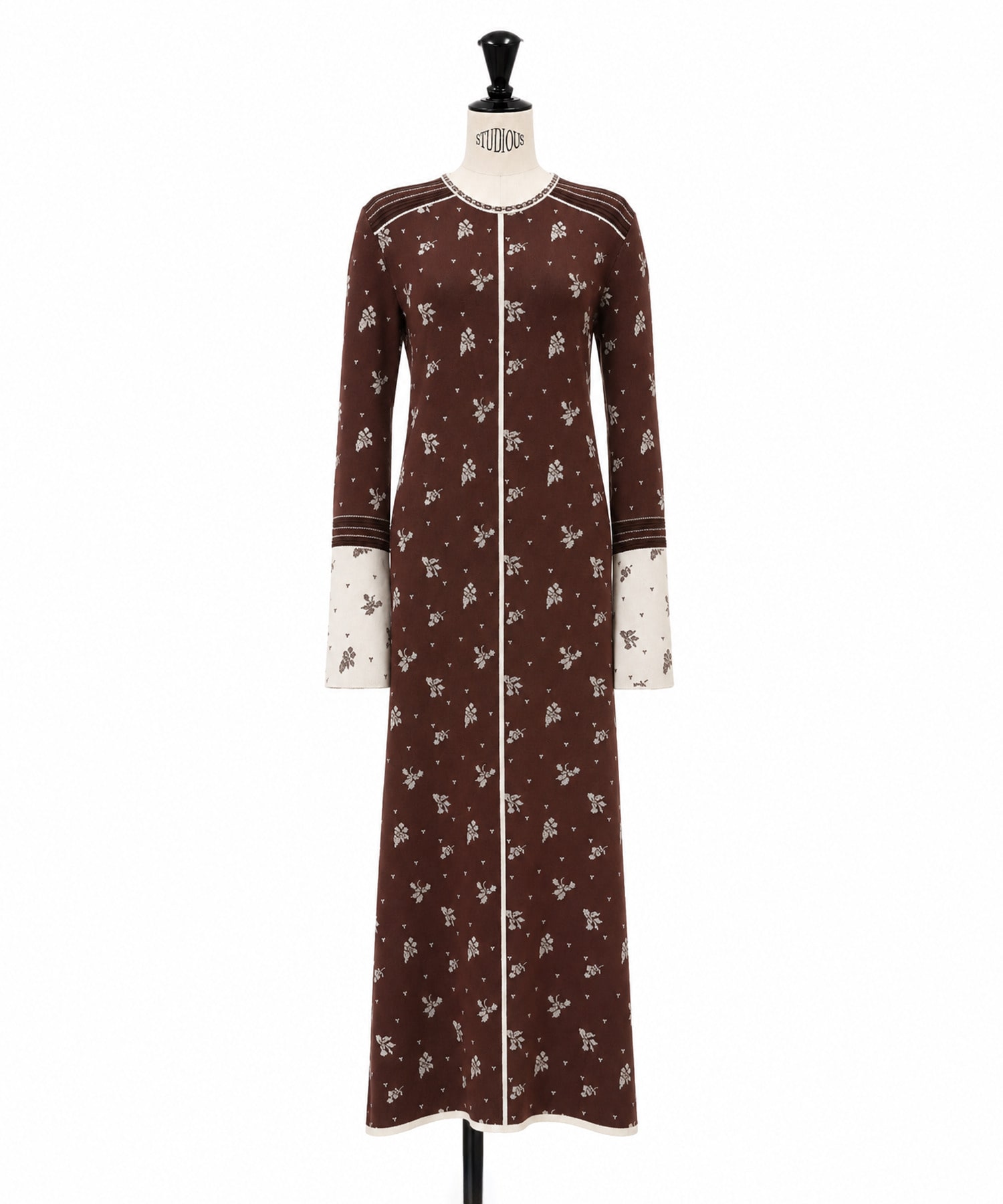 Floral Jacquard Knit Dress Mame Kurogouchi