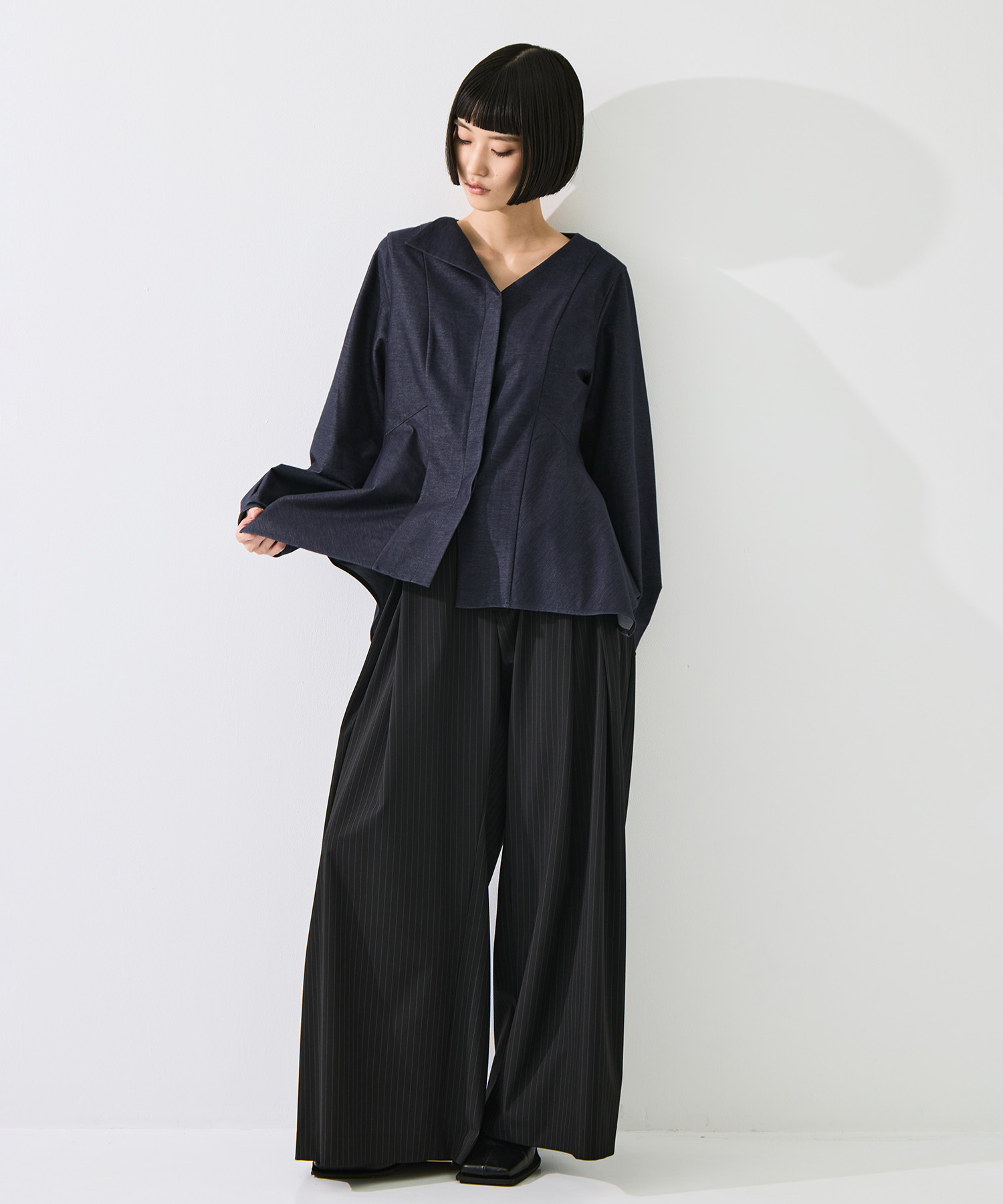 Form Peplum Tops STUDIOUS
