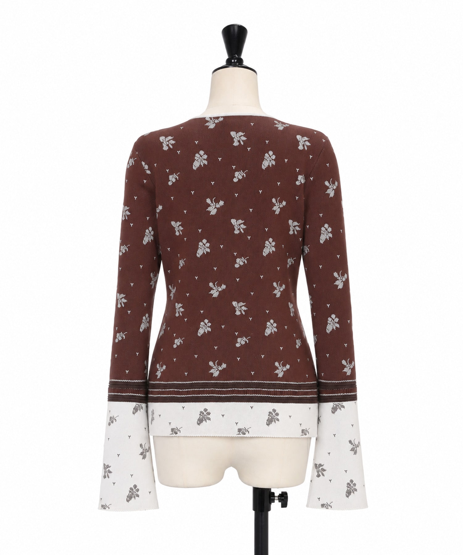 Floral Jacquard Knit Cardigan Mame Kurogouchi