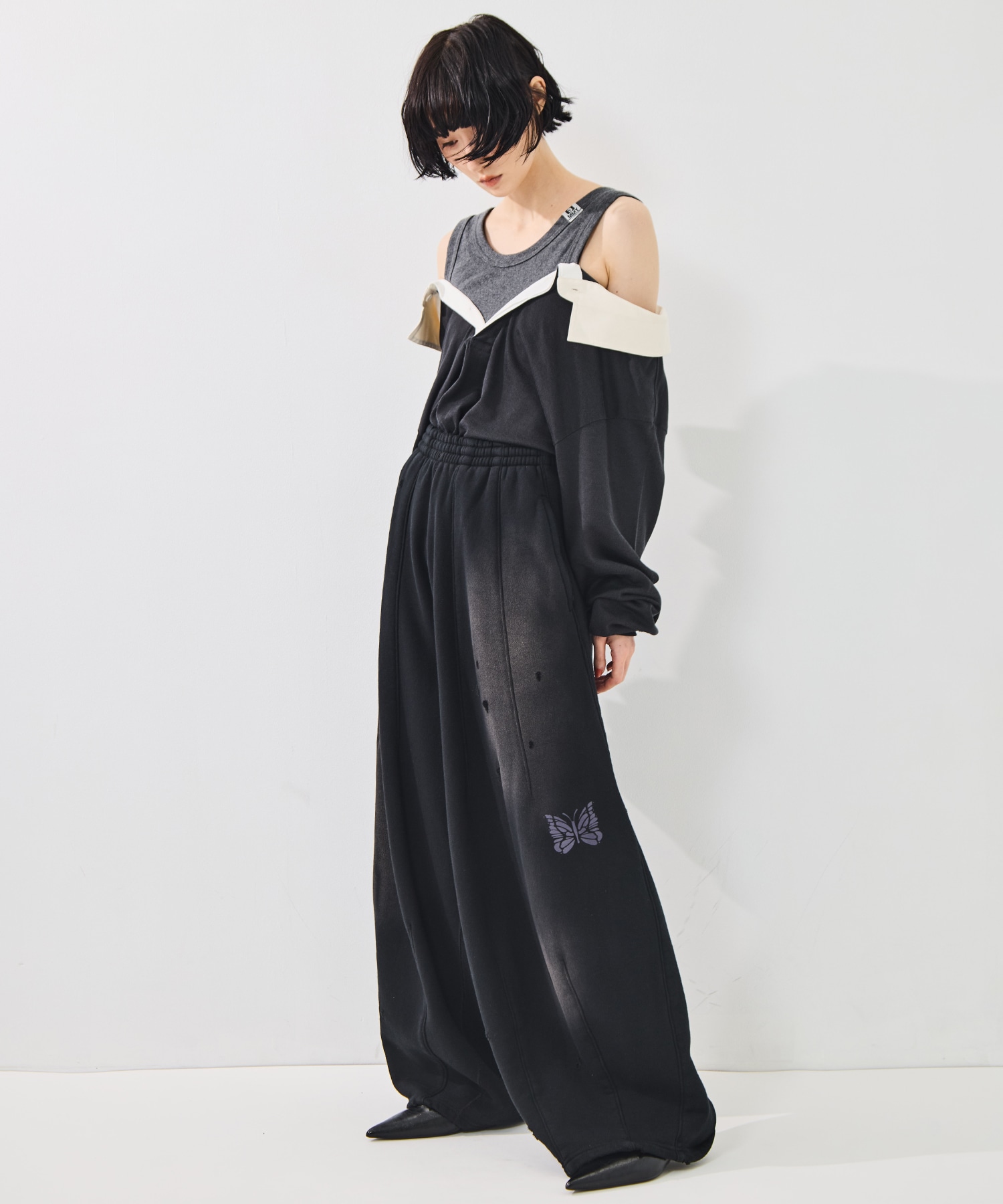 Deconstructed H.D Sweat Pants Needles