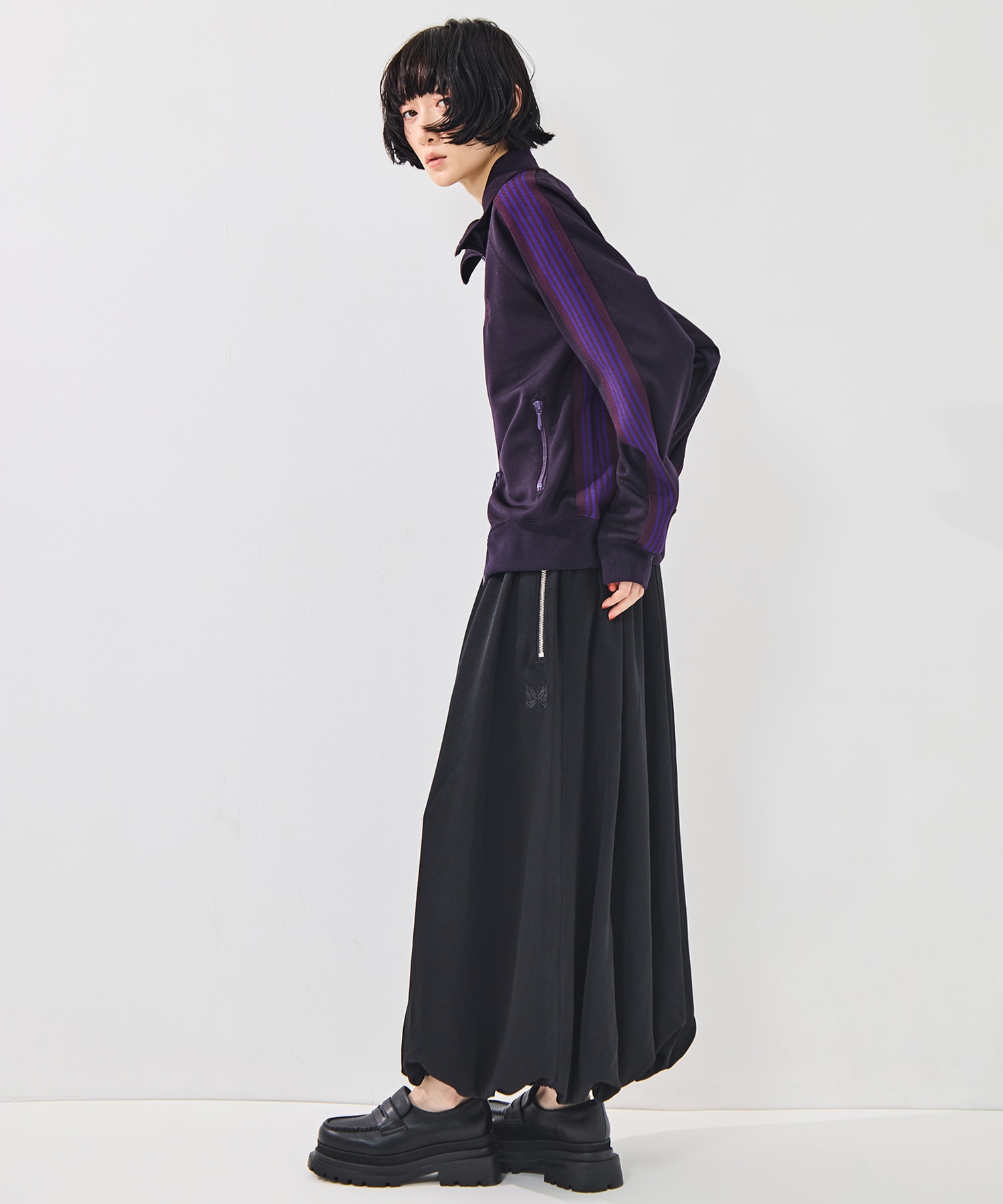 Ballon Track Skirt -Bright jersey Needles