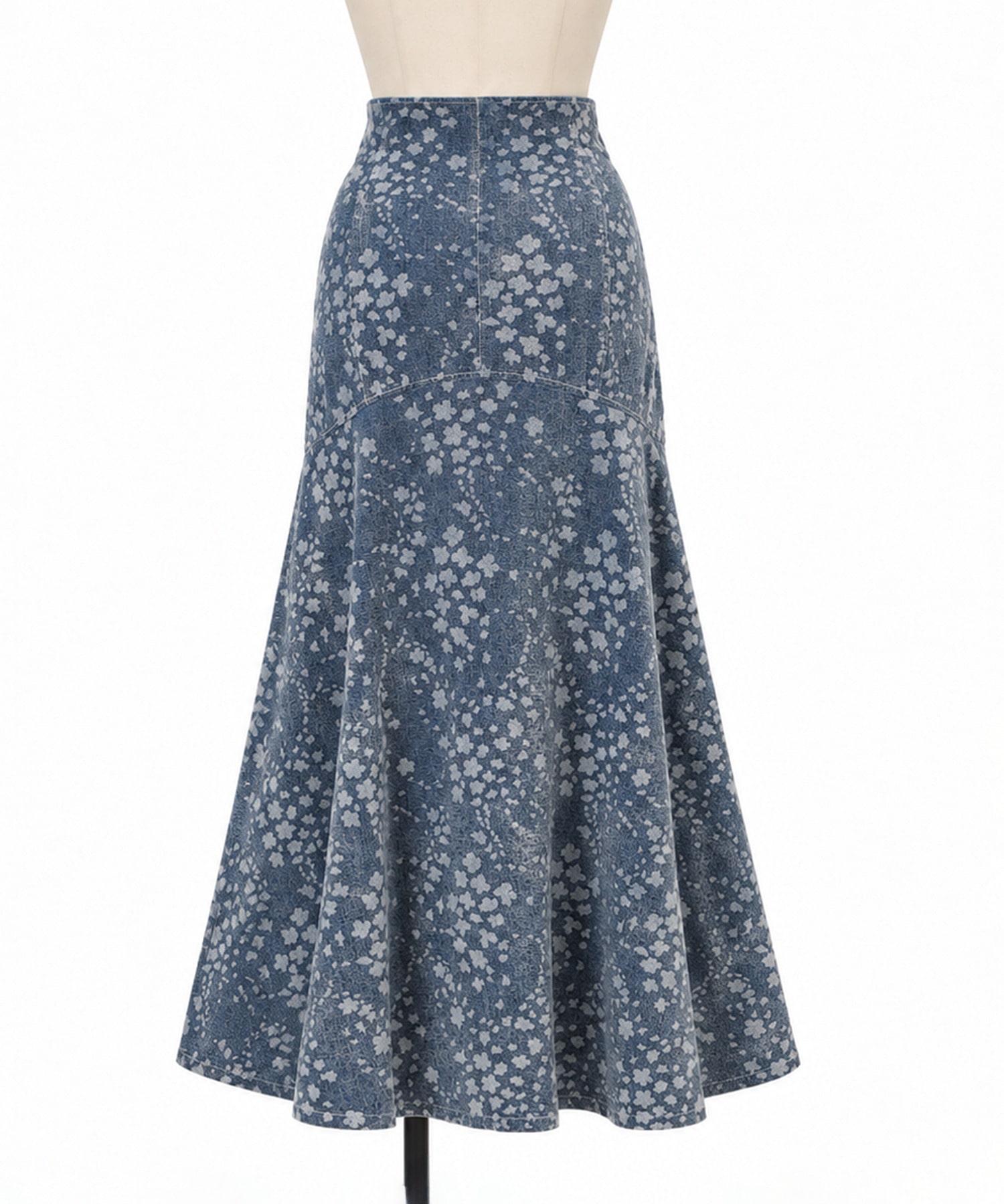 Floral Jacquard Denim Skirt Mame Kurogouchi