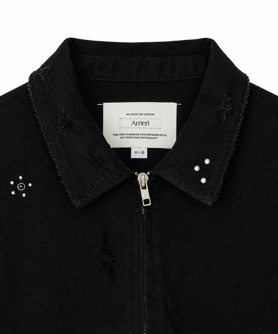 TATTOO STUDS DENIM JACKET AMERI