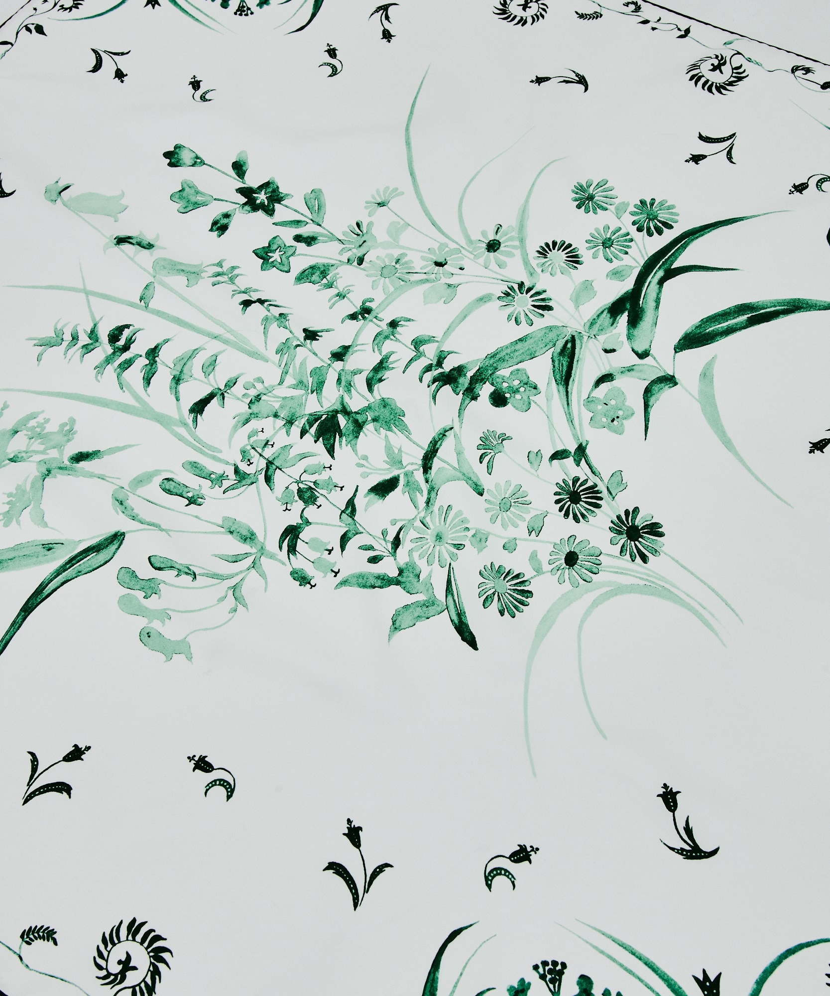 Hand Printed Silk Scarf Mame Kurogouchi