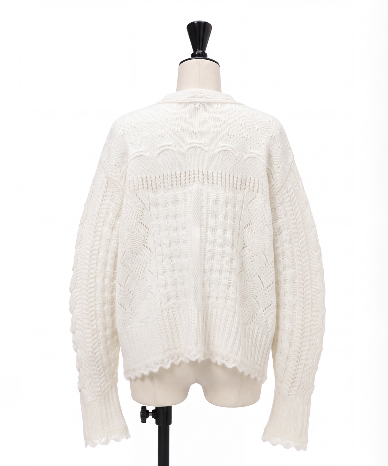 Wool Cable Knit Cardigan Mame Kurogouchi