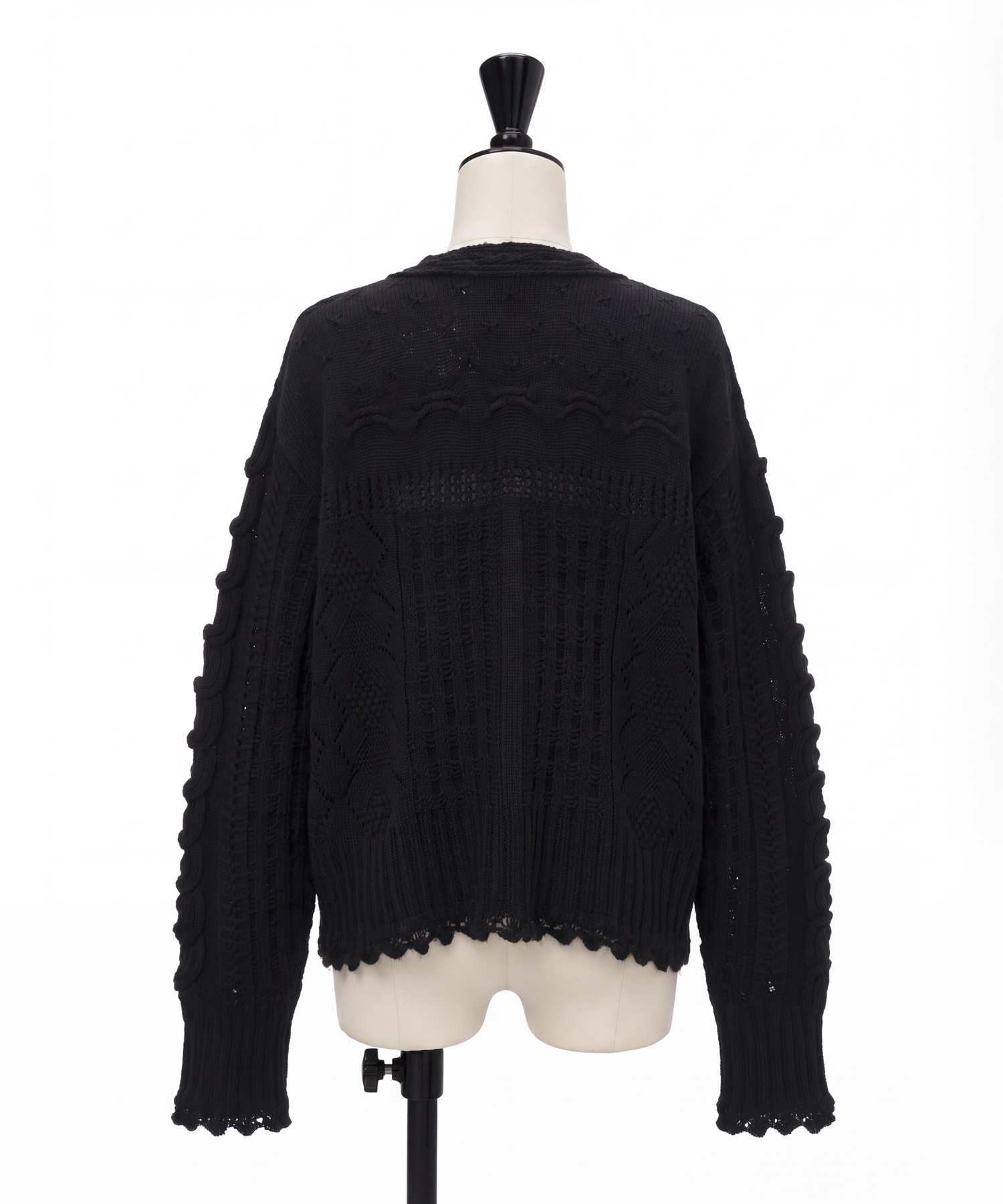 Wool Cable Knit Cardigan Mame Kurogouchi