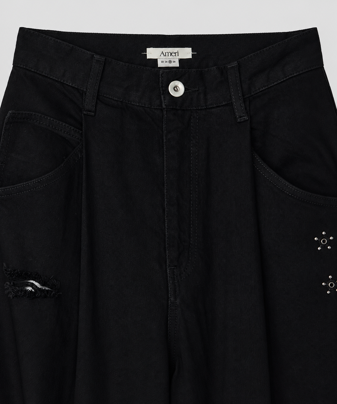 TATTOO STUDS DENIM PANTS AMERI