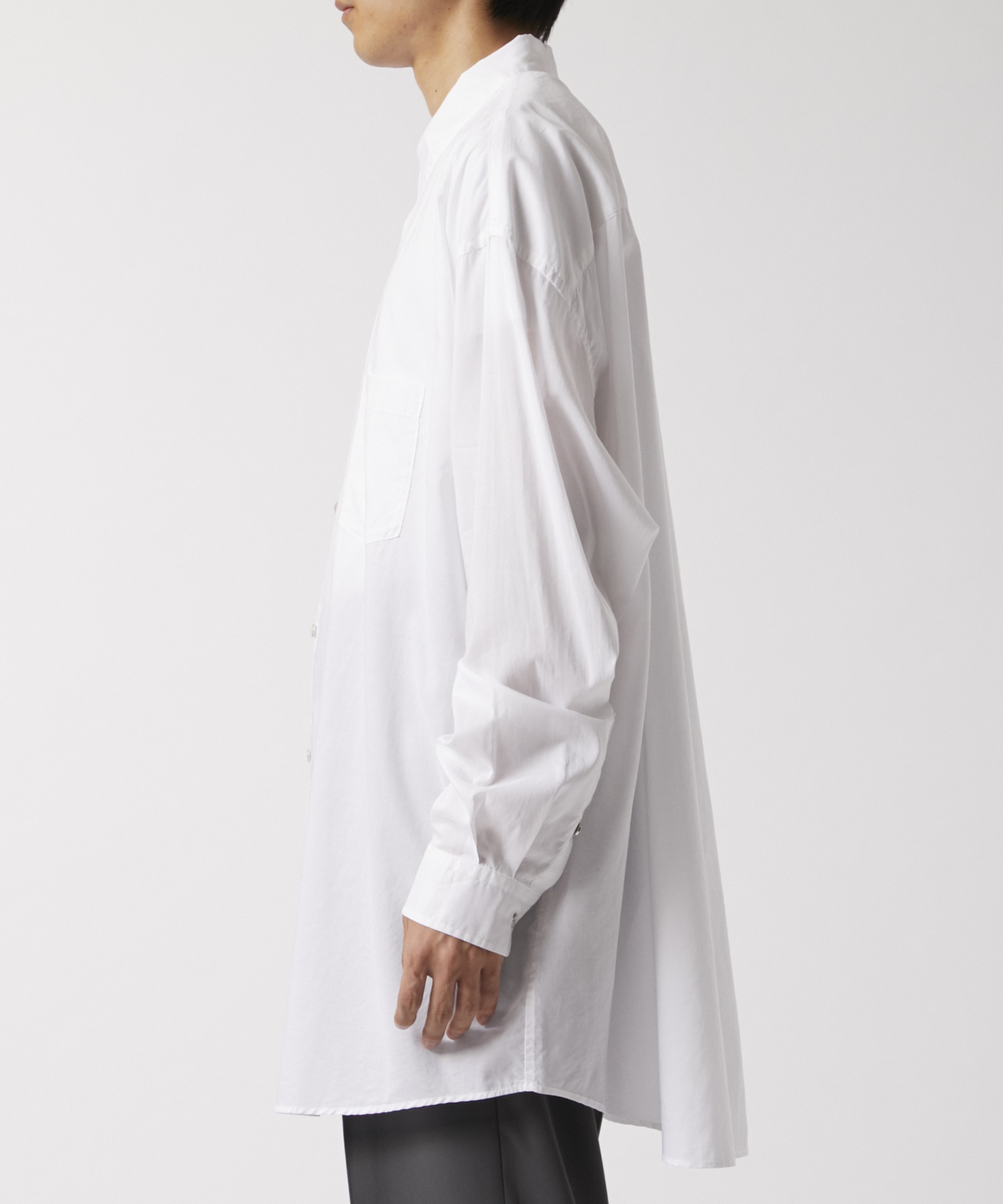 Washed Over Cotton&Silk Shirt Fujimoto