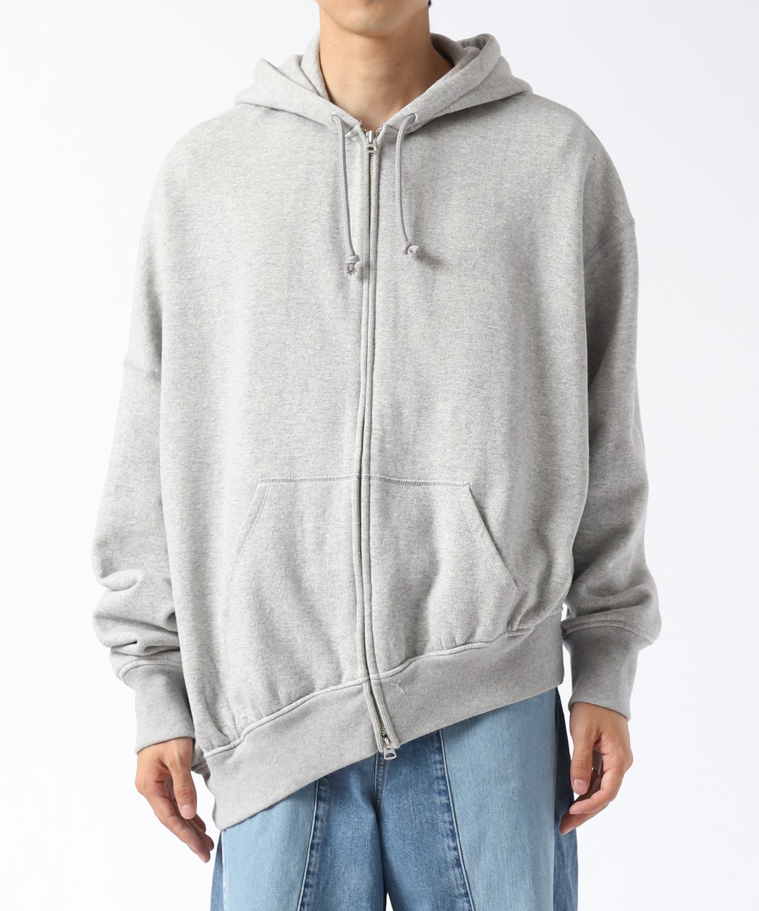 Asymmetry Zip Hoodie INSCRIRE