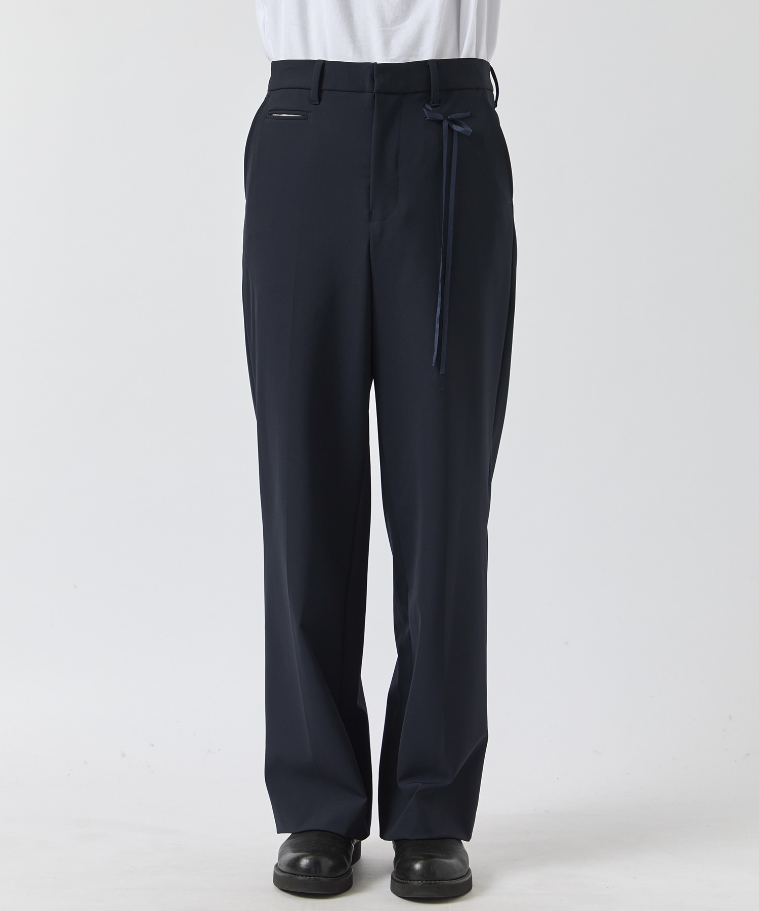 STRETCH WIDE SLACKS Midorikawa