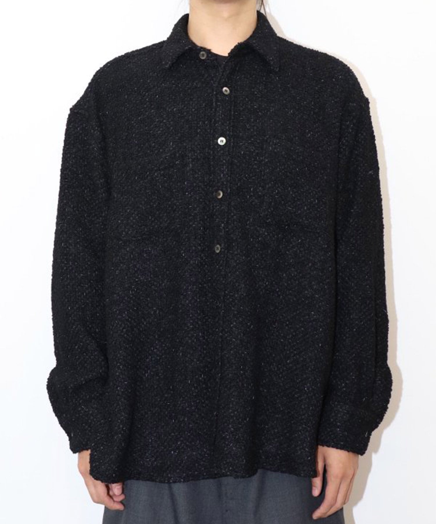 TWEED OVER SIZE SHIRT JieDa