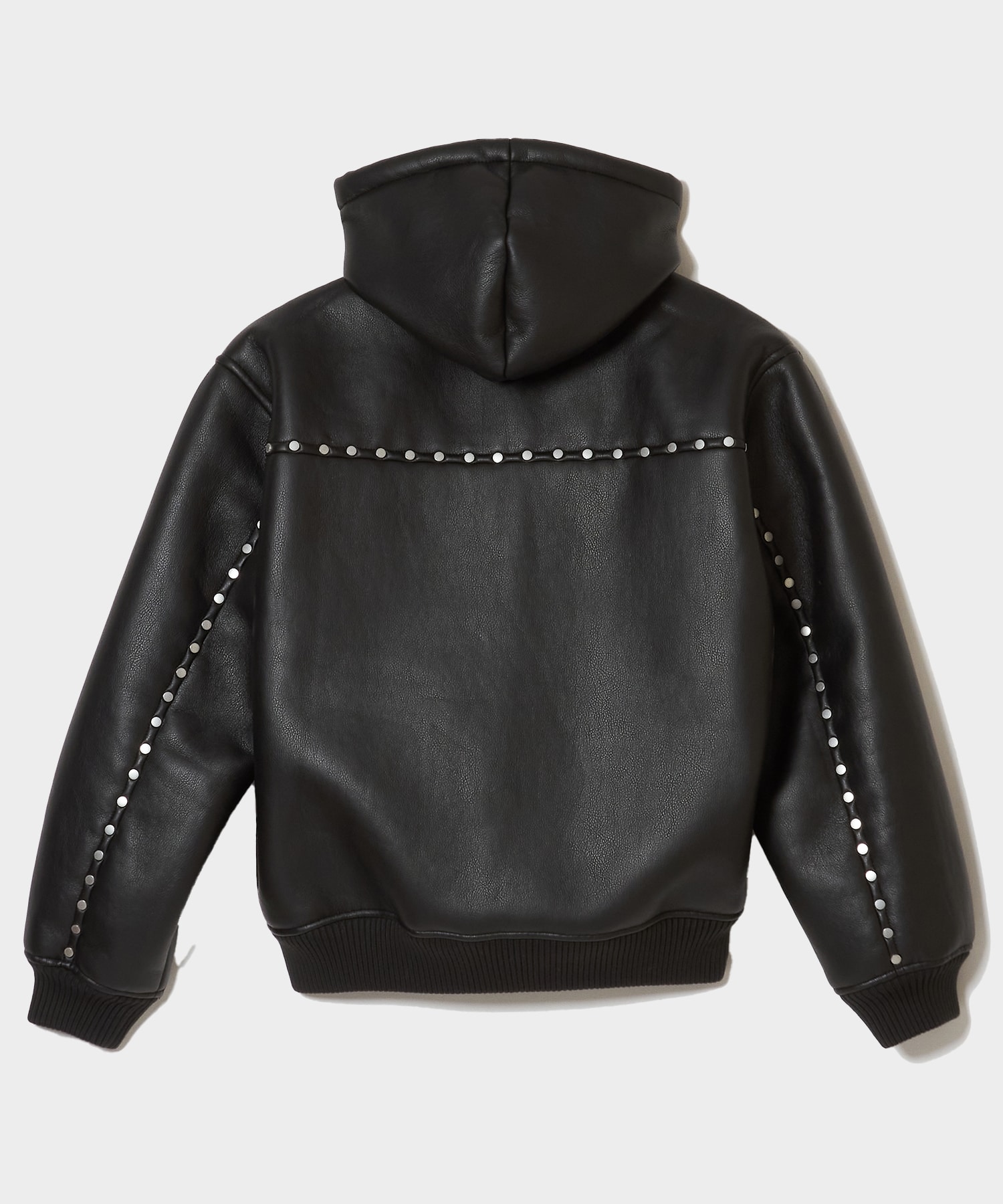 STUDDED HOODED BOMBER JACKET AFB