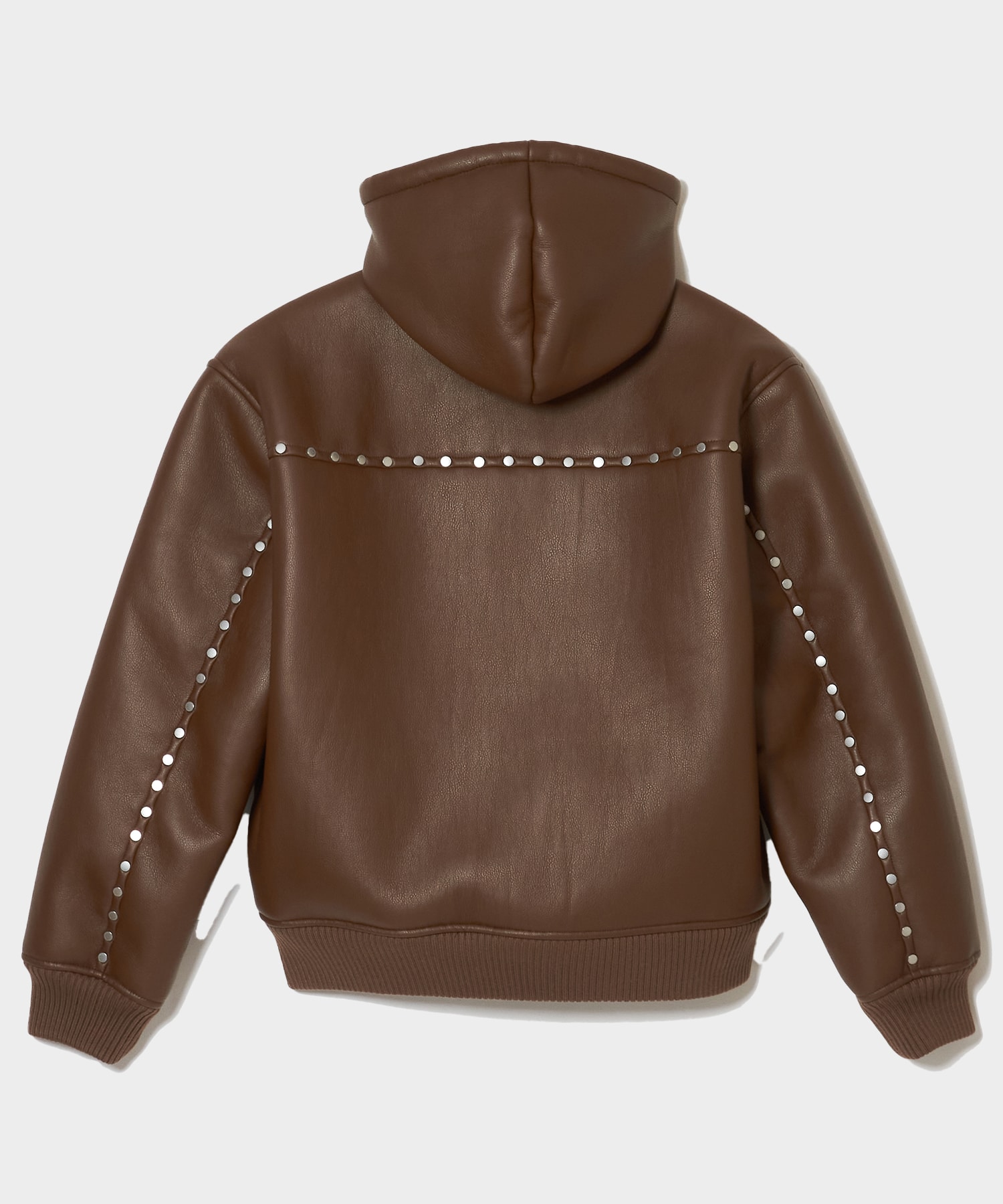 STUDDED HOODED BOMBER JACKET AFB