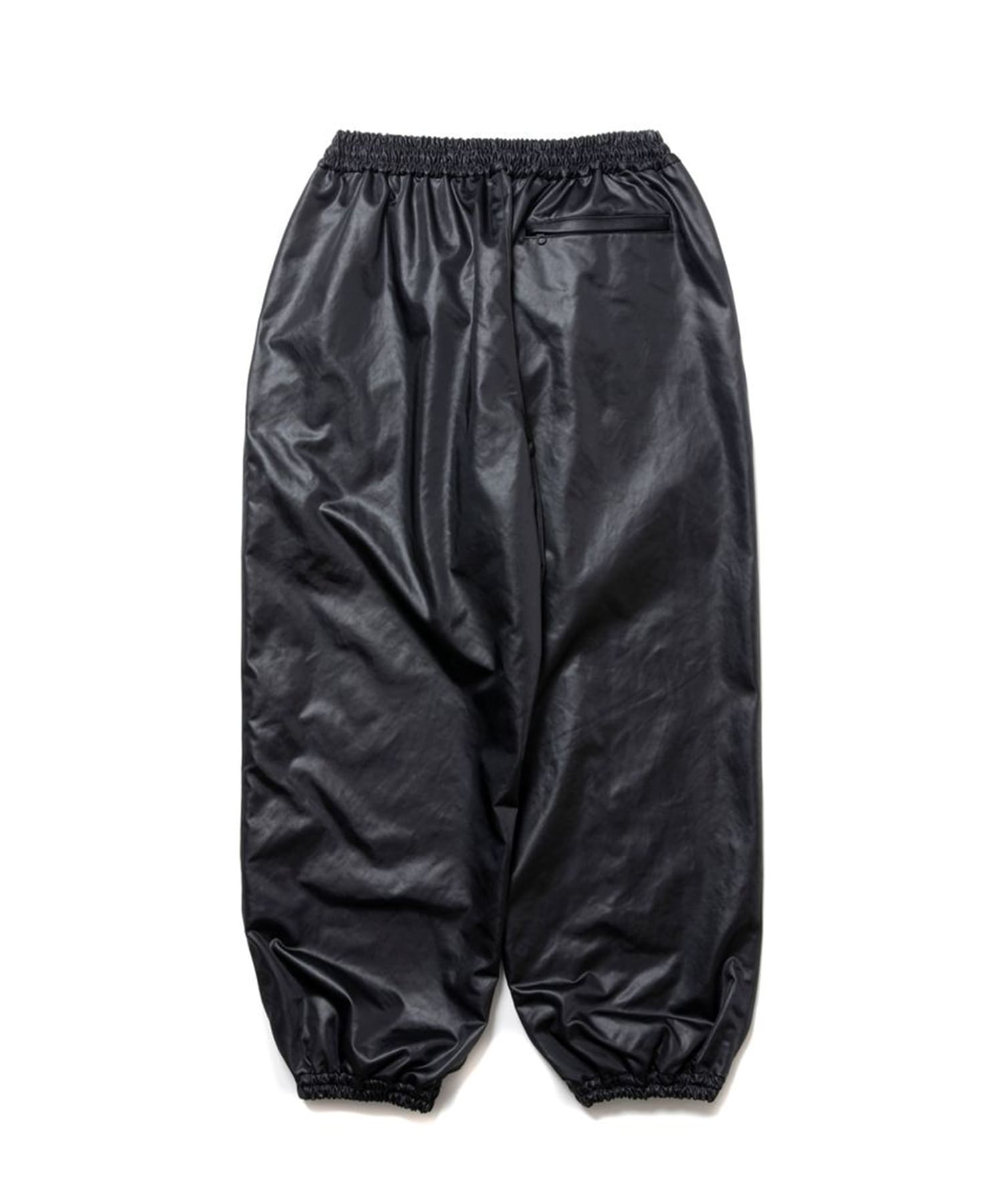 Damp Coated Satin Wide Track Pants COOTIE PRODUCTIONS