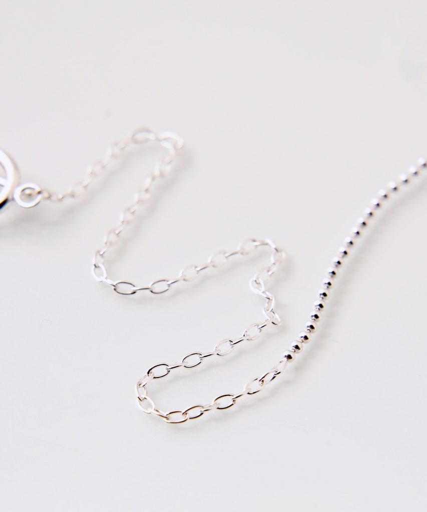 925 SILVER BALL SWITCHING NECKLACE JieDa