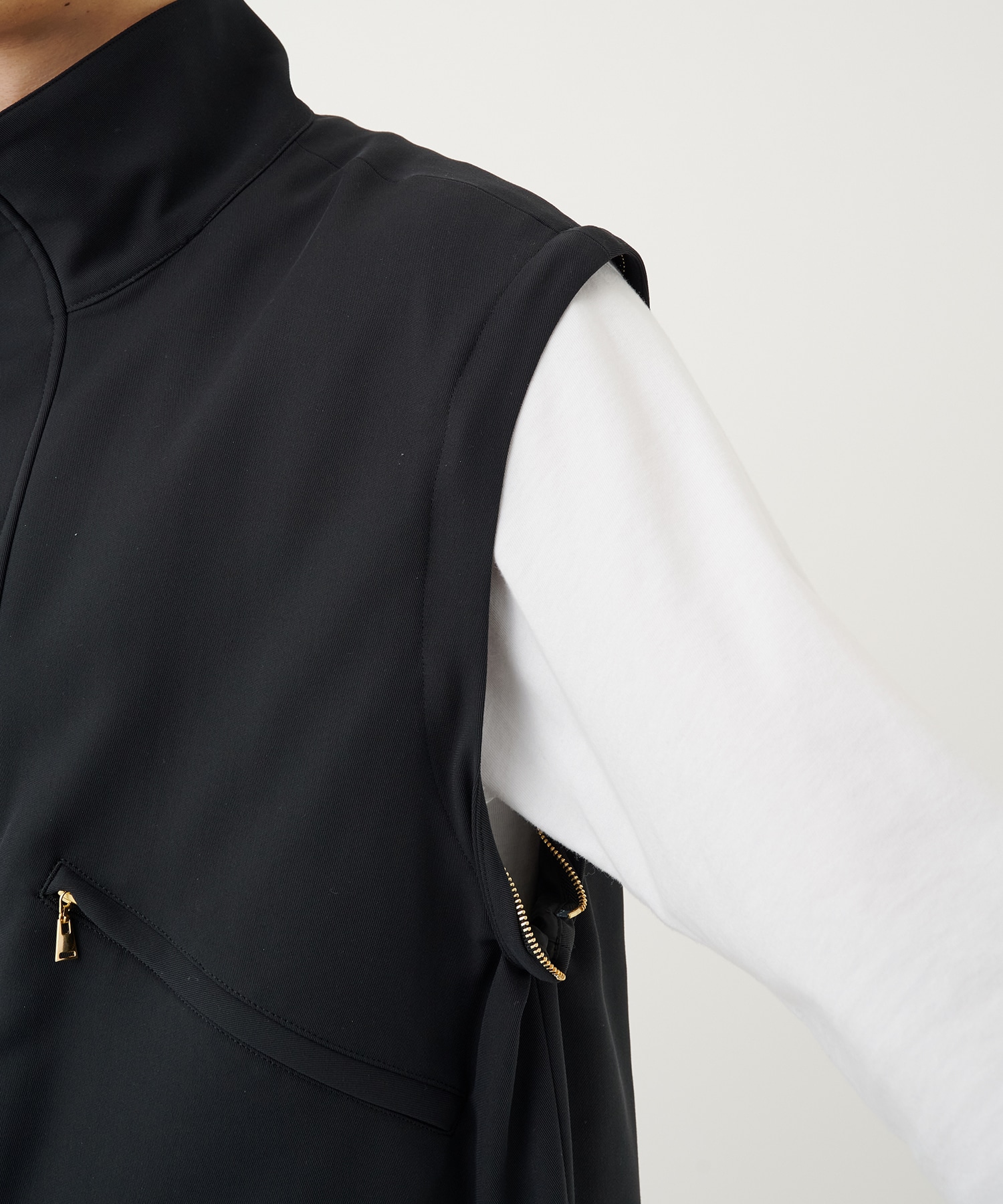 Dry Karsey Removable Sleeves Drawstring Short Coat CULLNI