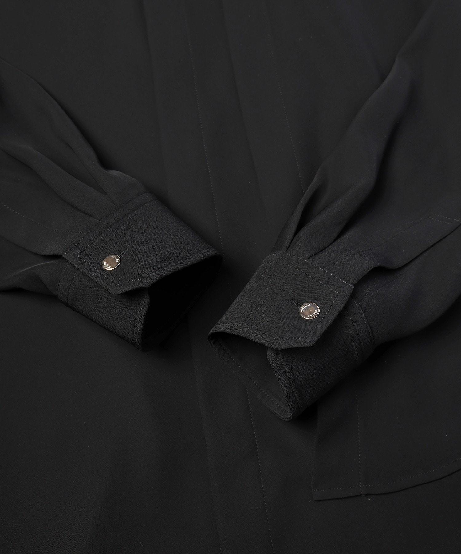 Double Satin Asymmetrical Layered Shirt CULLNI