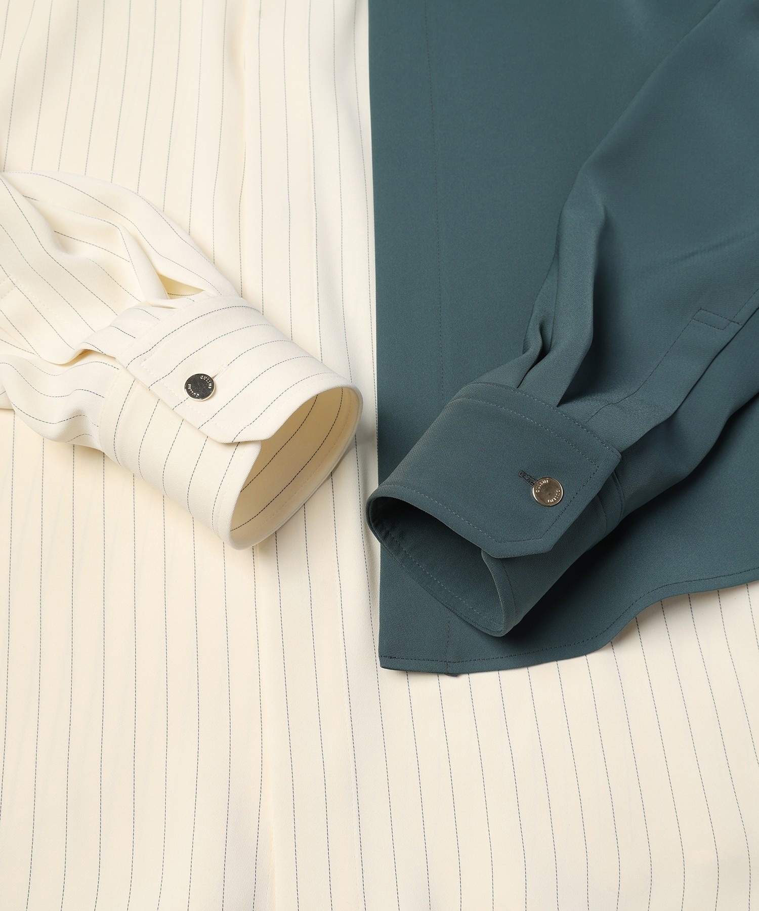 Double Satin Asymmetrical Layered Shirt CULLNI