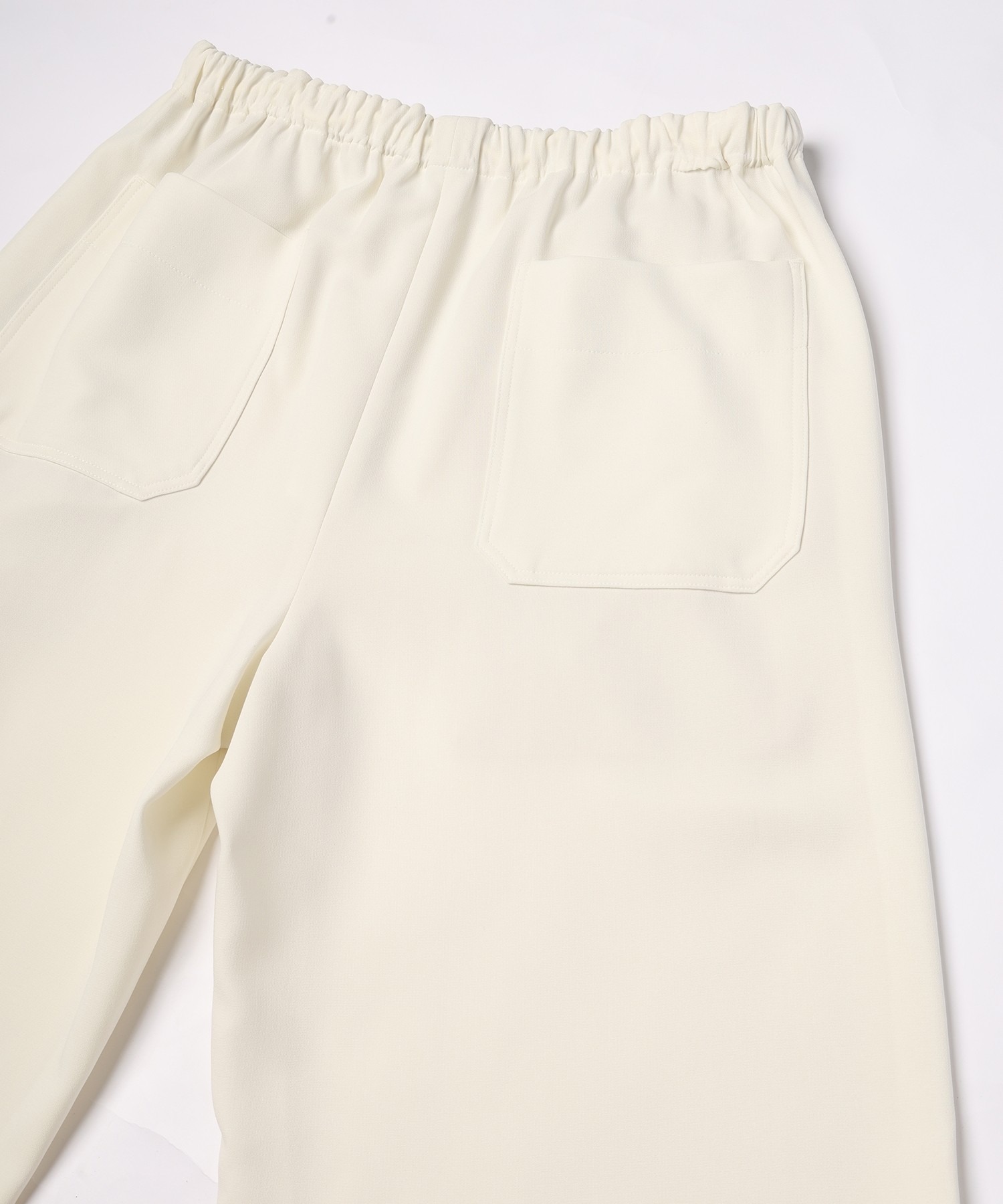 Triacetate Airy Cloth Drawstring Wide Pants CULLNI